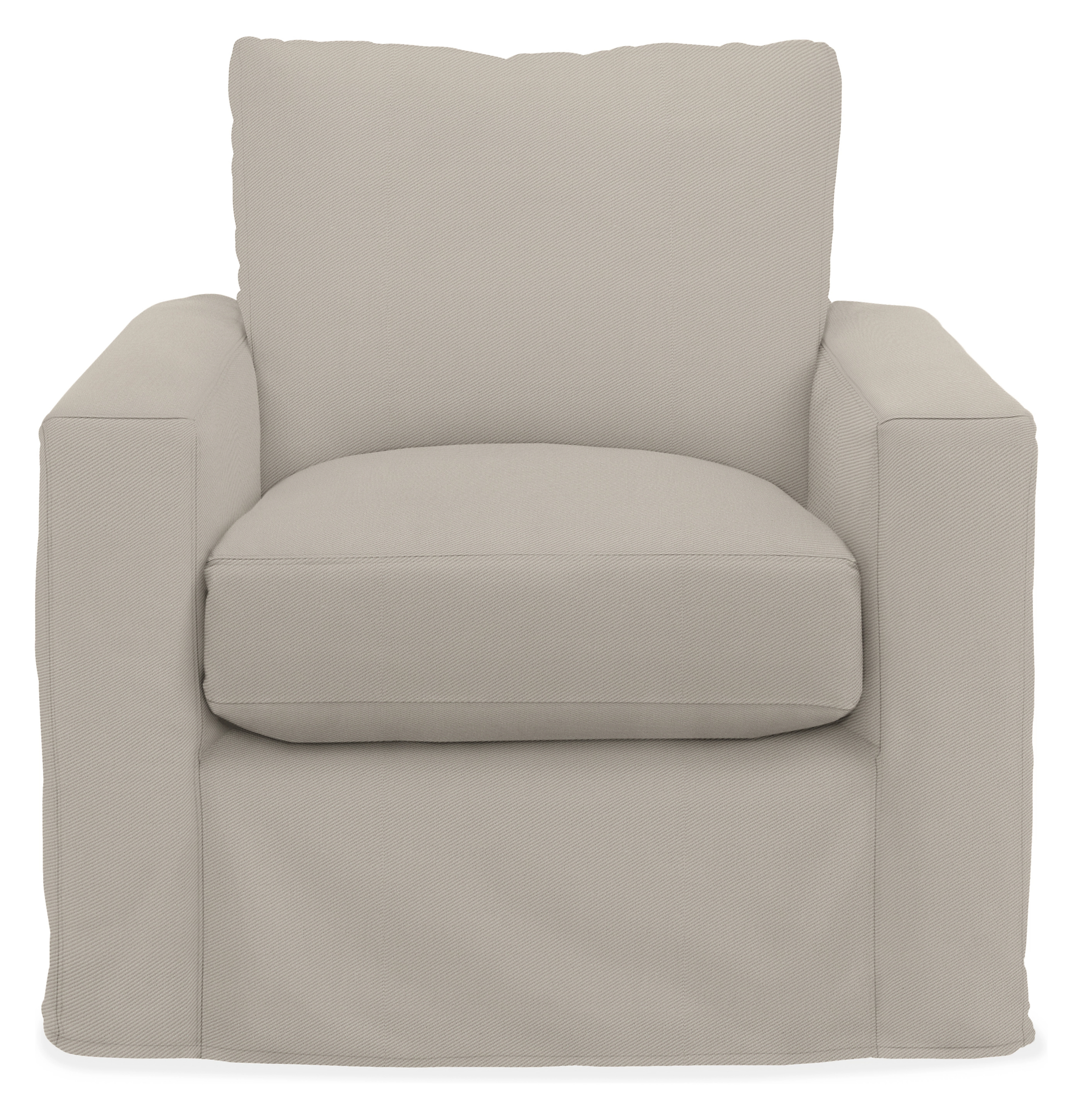 York Slipcover for Chair in Daryl Cement