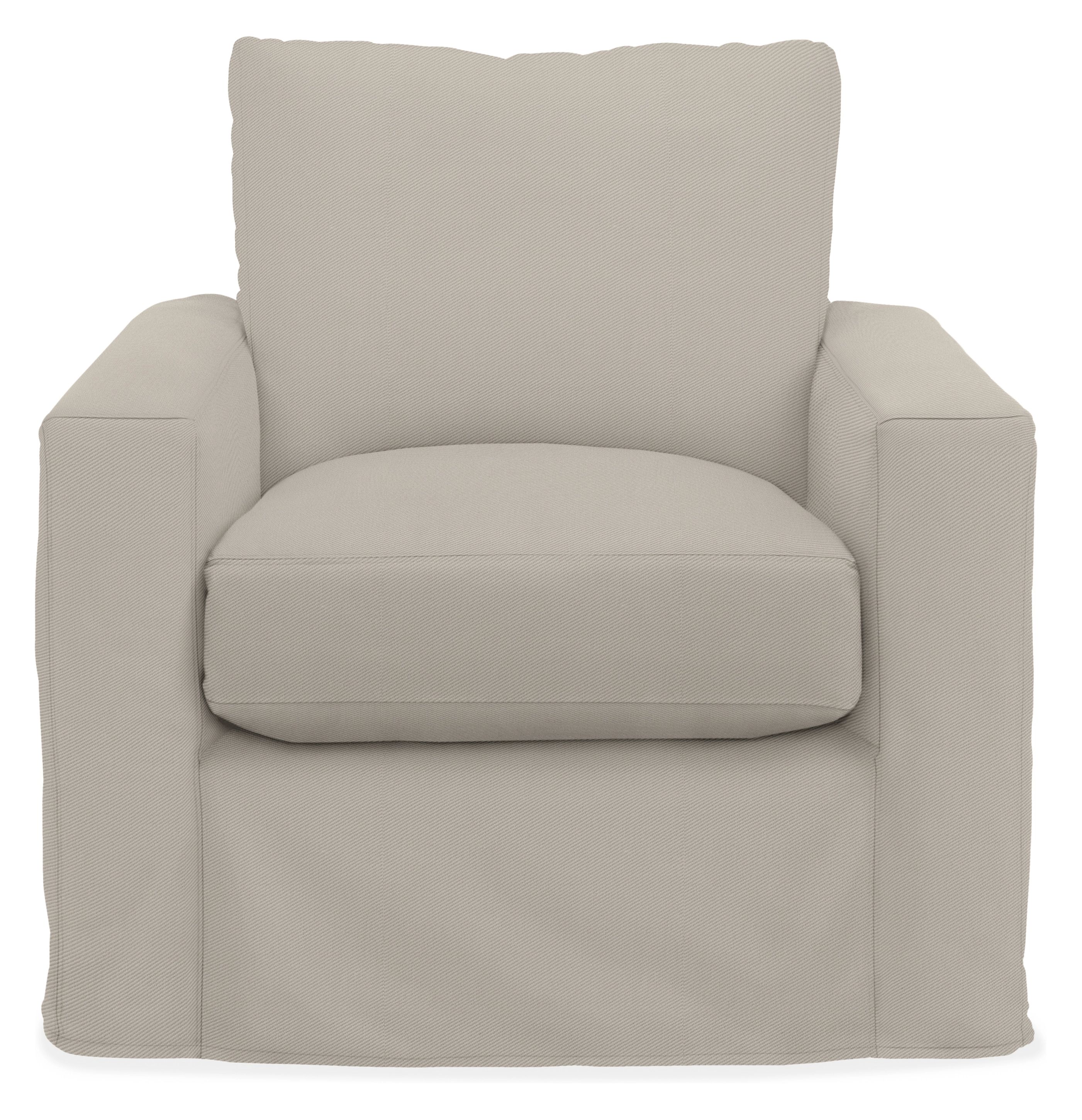 York Slipcover for Chair in Daryl Cement