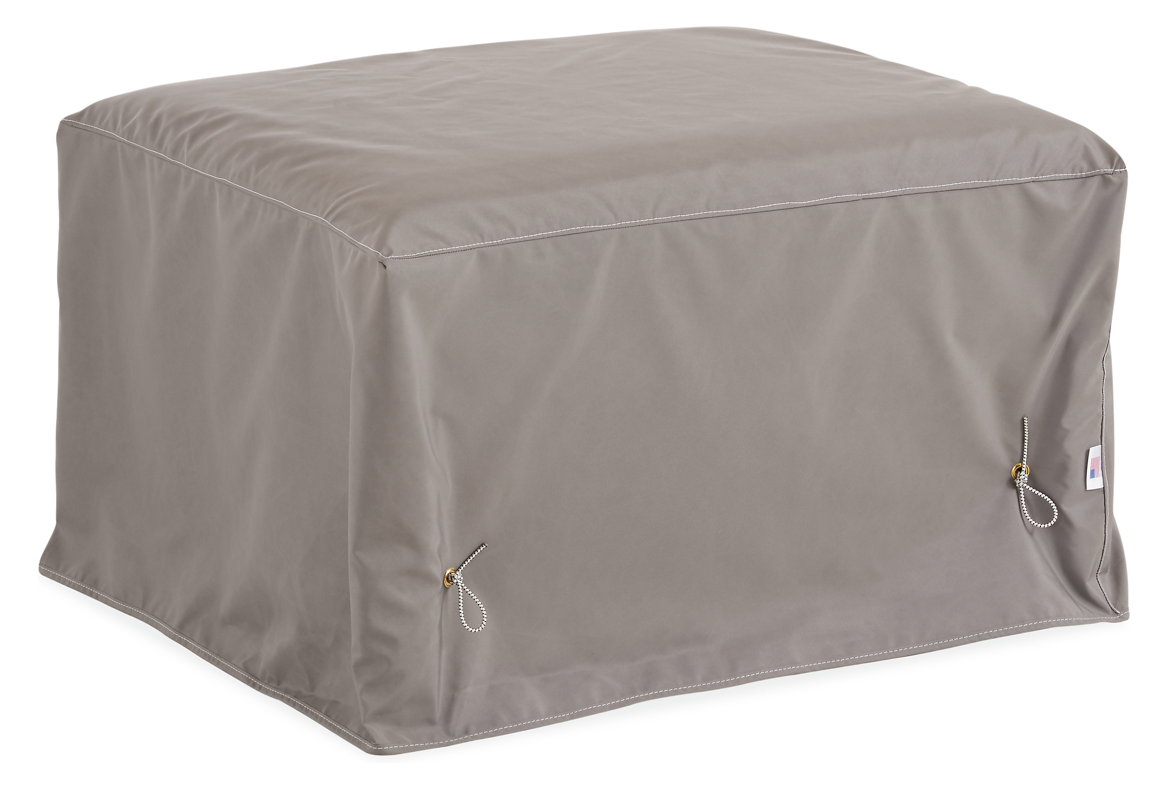 Outdoor Cover for Ottoman 30.5w 24d 13.5h with Hooks