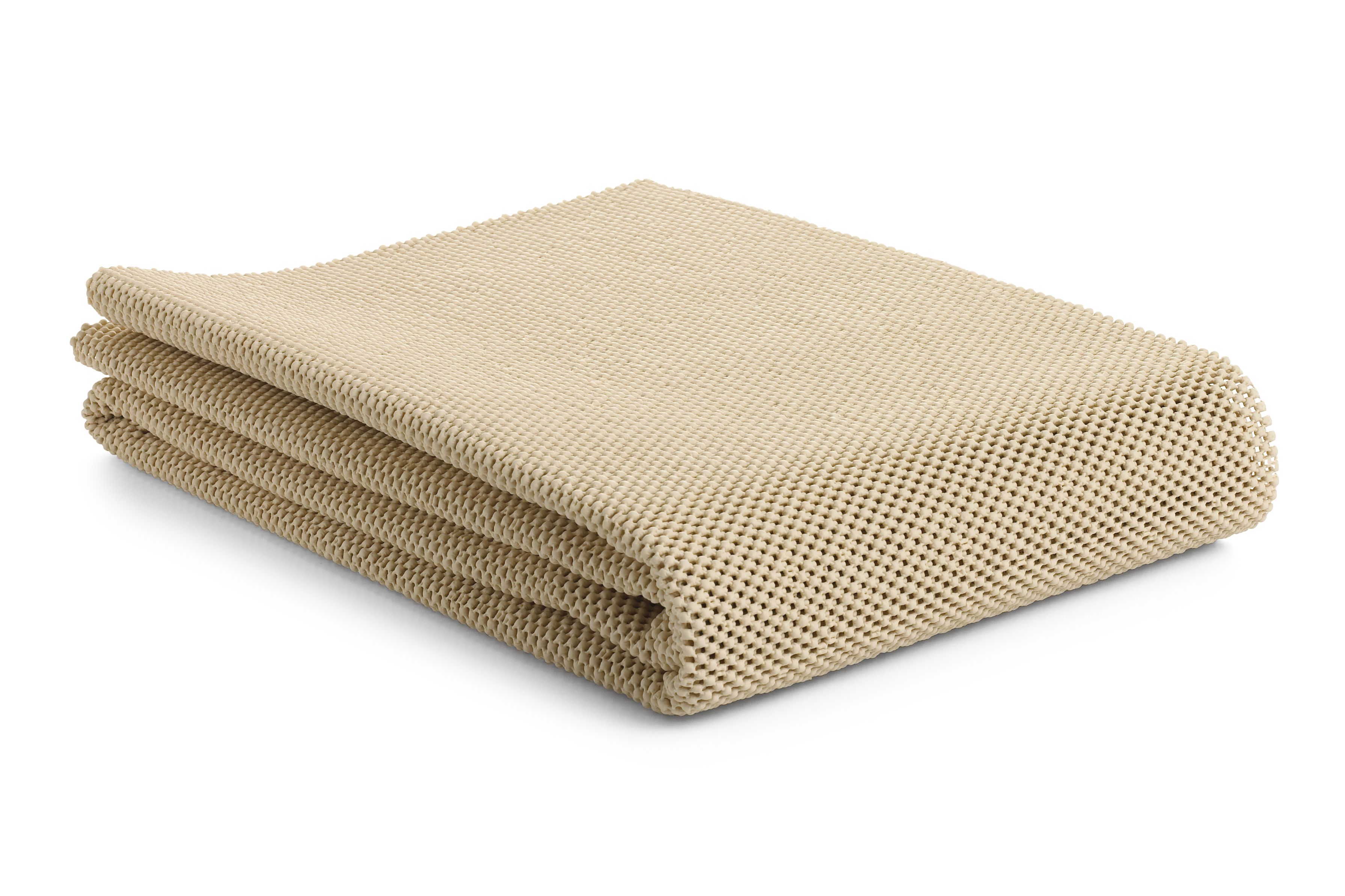 Natural Rubber Non Slip Rug Pad - Ivory (4' x 6') - Rug Pad - Recycled Polyester - - Rug Pad