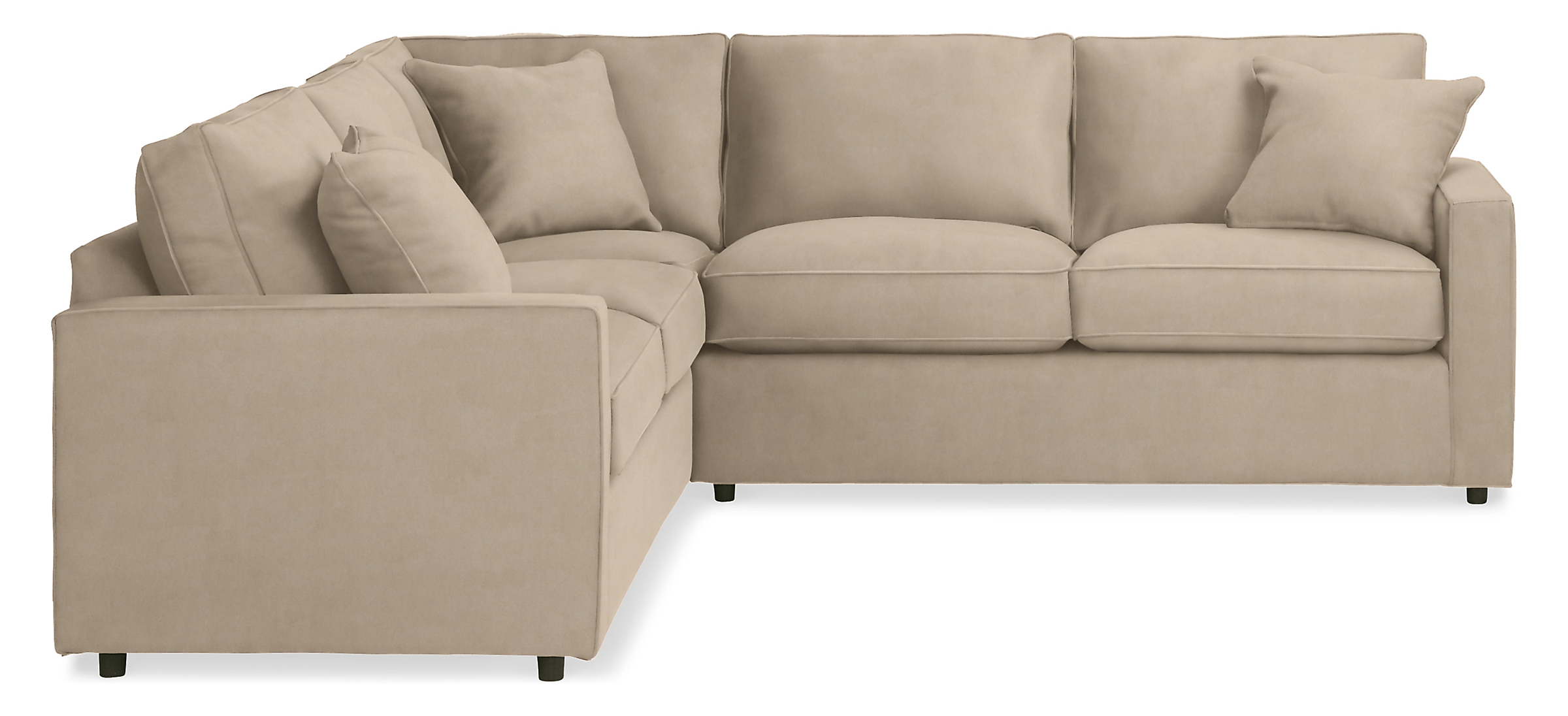 York 103x103" Three-Piece Sectional in Banks Natural