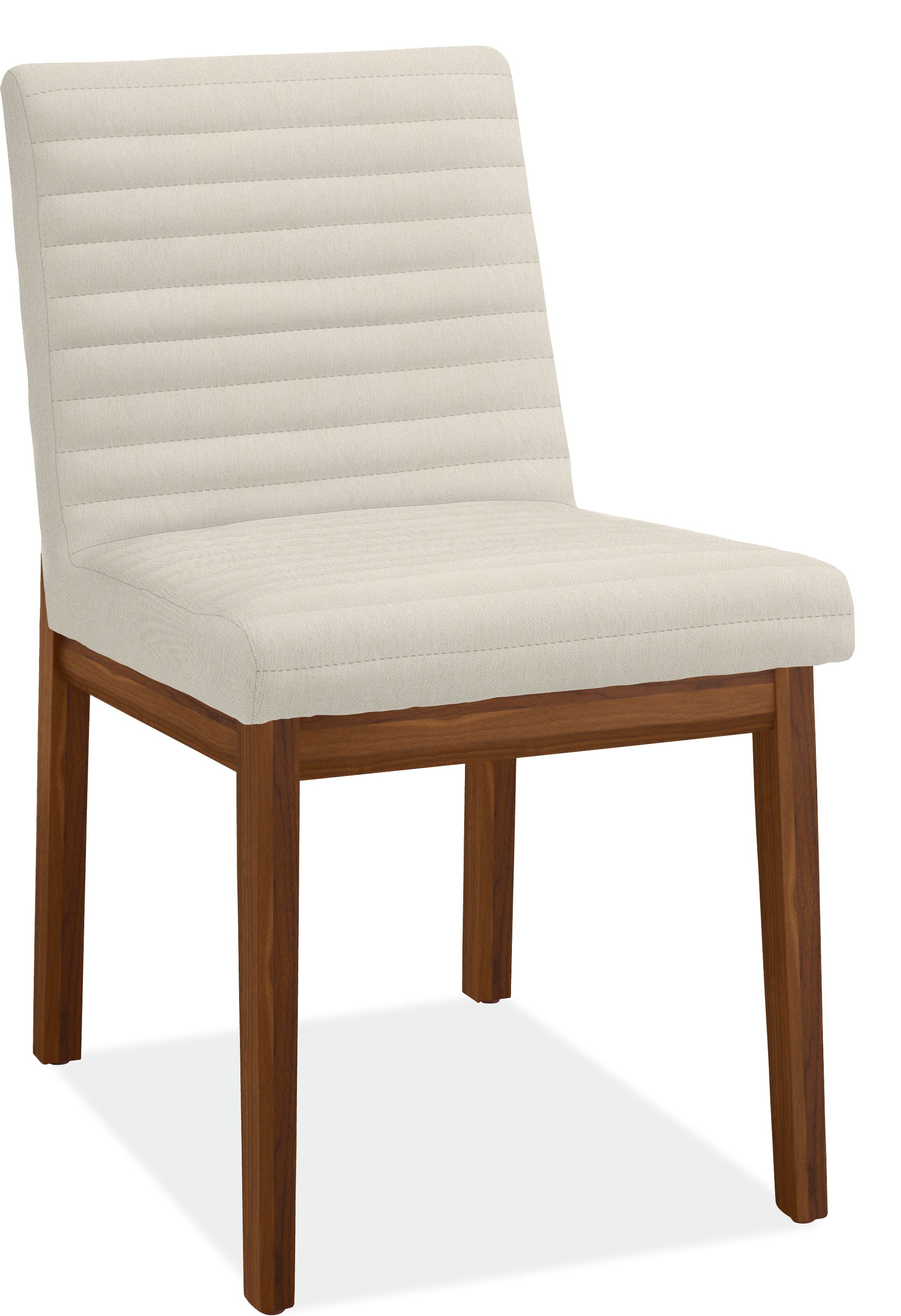 Olsen Side Chair in Flint Bone with Walnut Frame