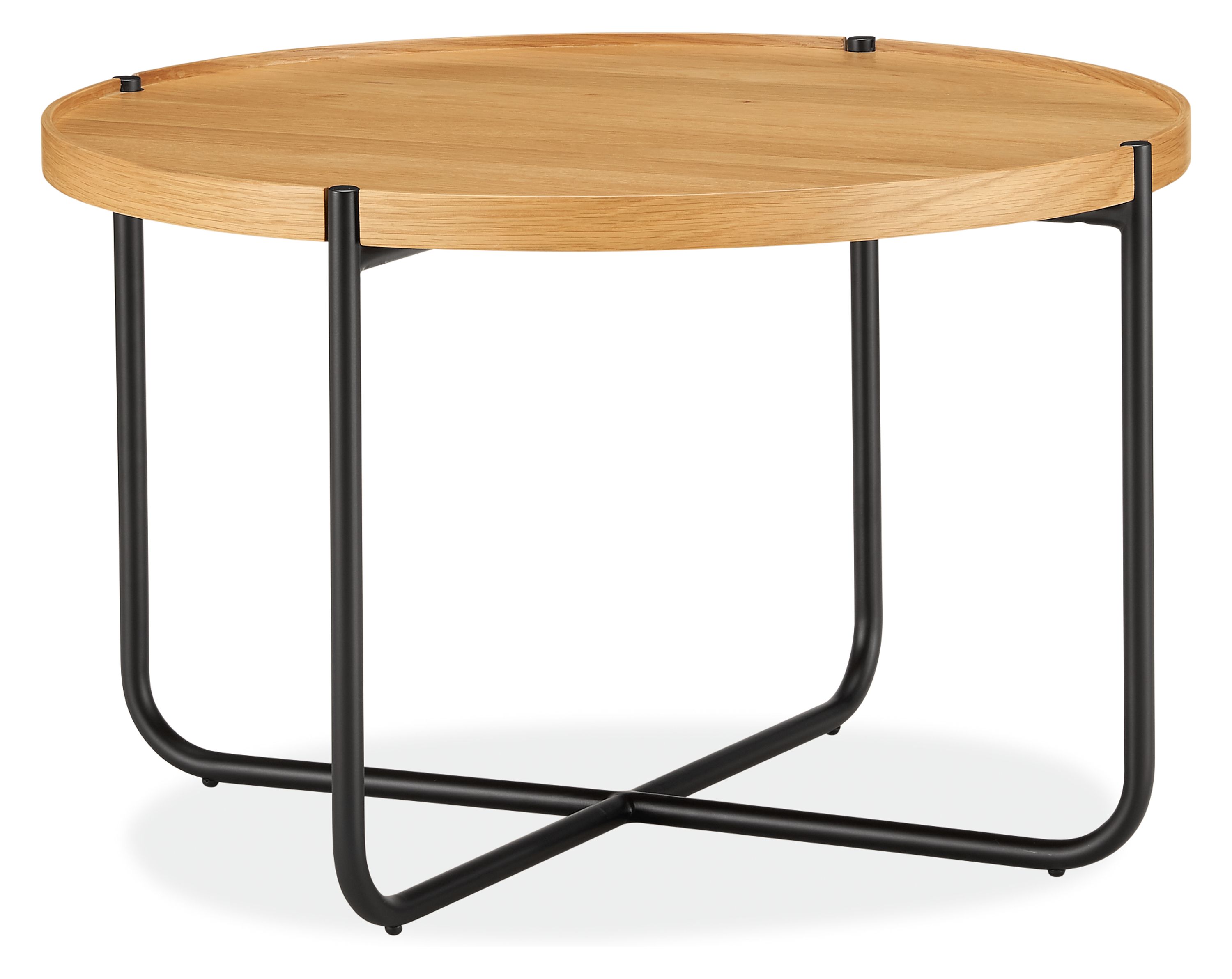 Perimeter 24r 15h Coffee Table in White Oak