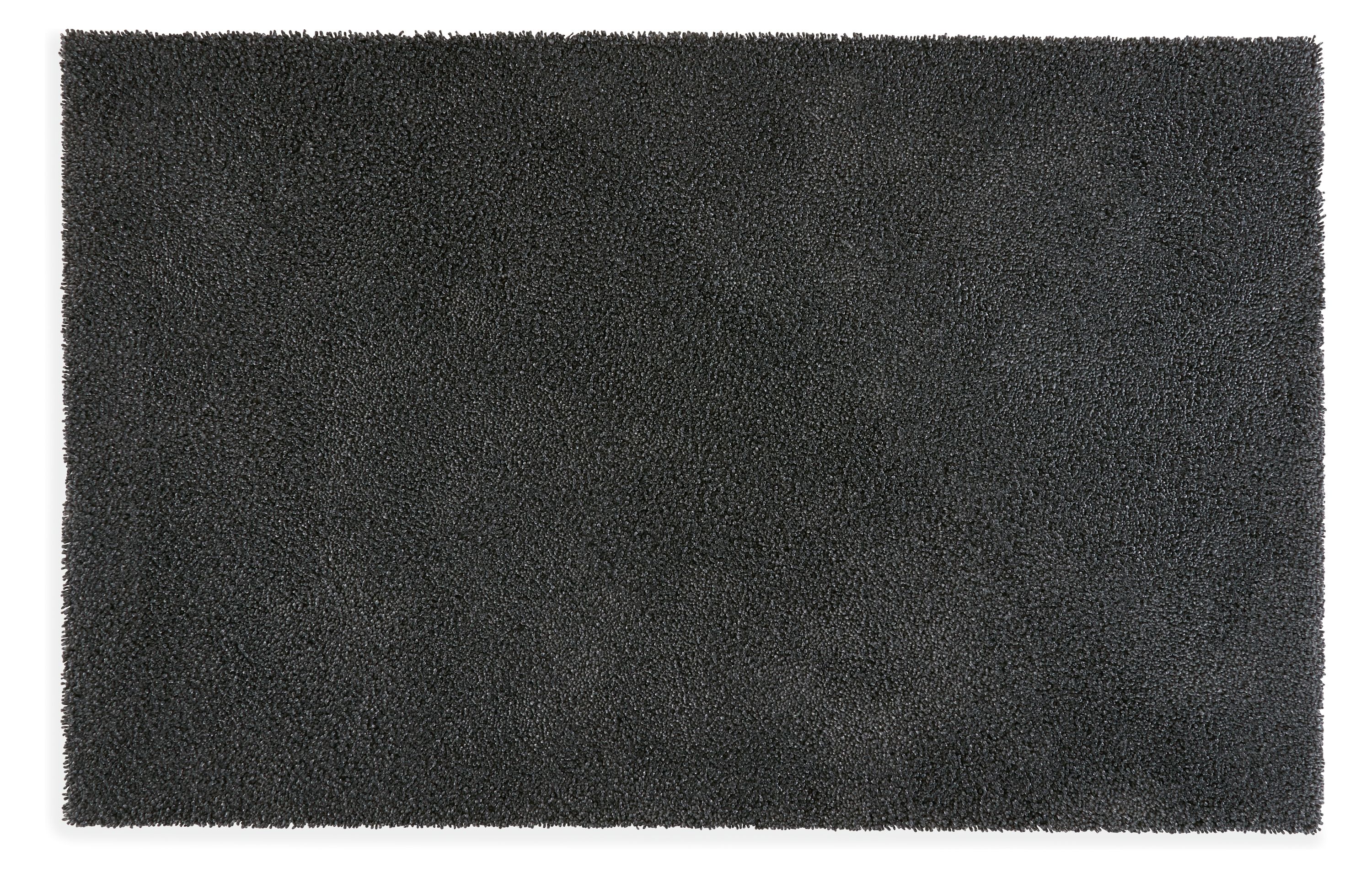 Arden Low Shag 6'x9' Rug in Gunmetal