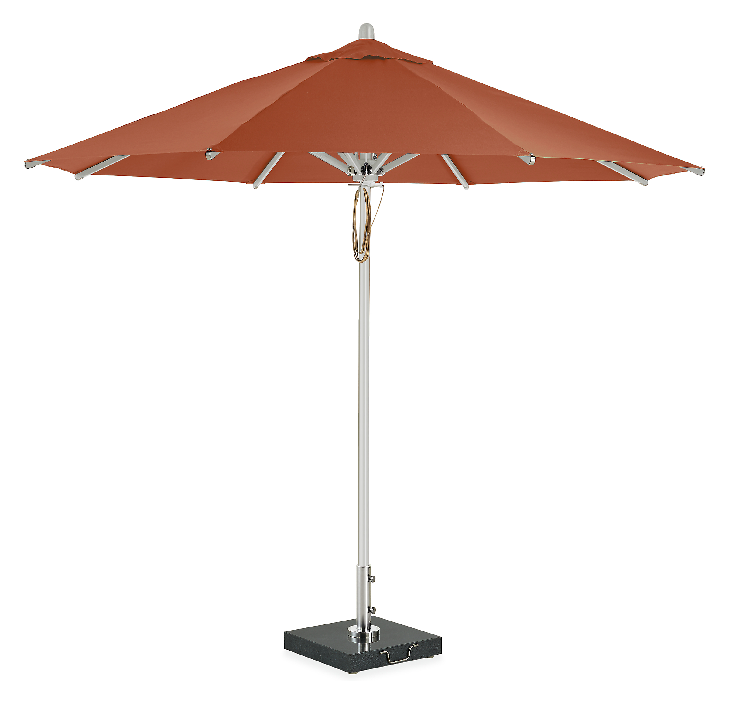 Cirro 10' Patio Umbrella in Terracotta with Aluminum Pole