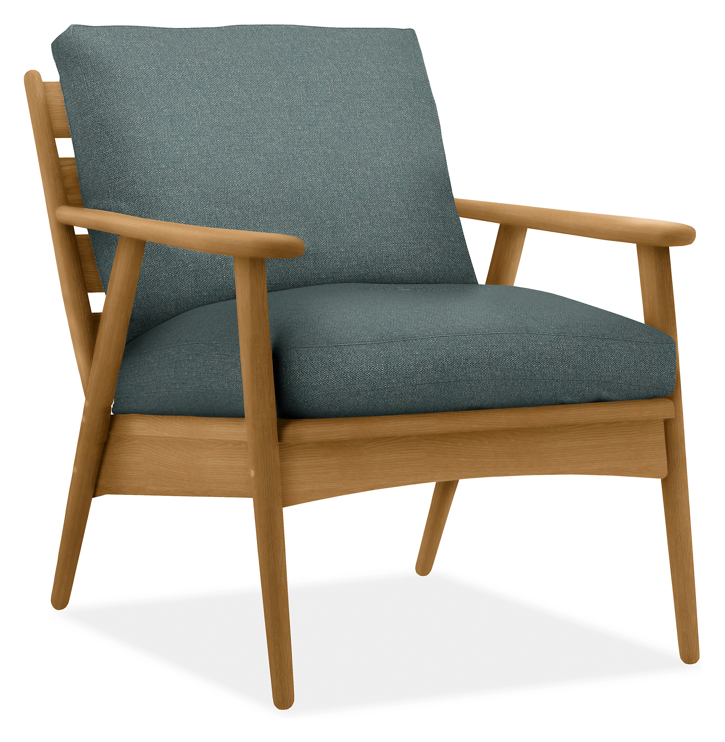 Ericson Lounge Chair in Tepic Haze with White Oak Frame