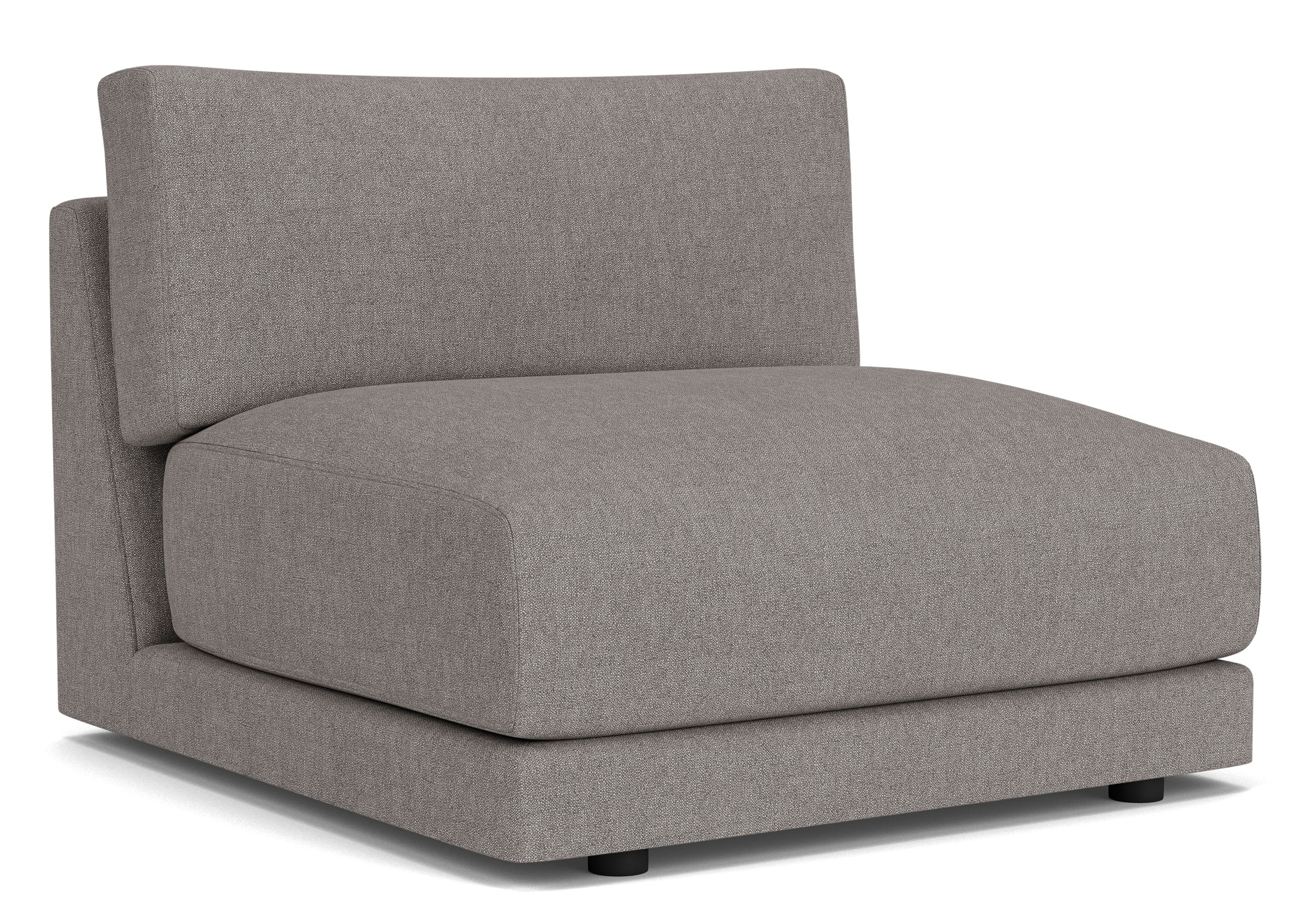 Clemens Deep Armless Chair in Hines Graphite