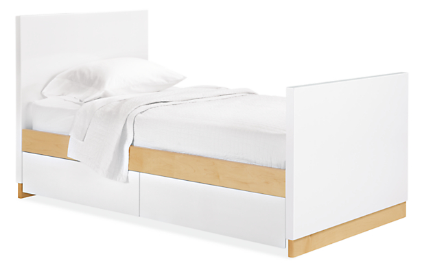 Moda Beds With Storage Drawers Modern, Kids Twin Bed With Storage
