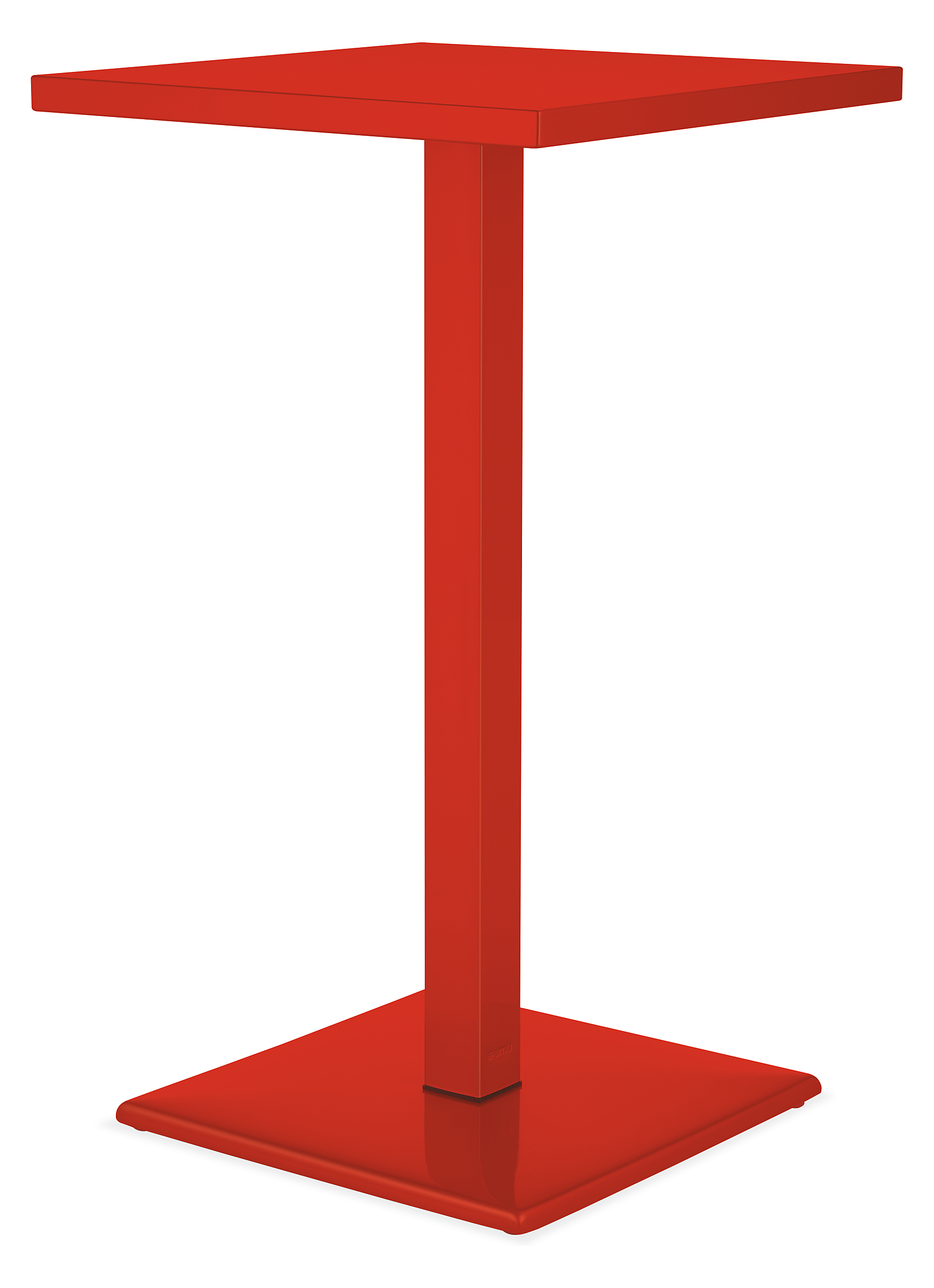 Maris 24w 24d 41h Square Bar Table in Red
