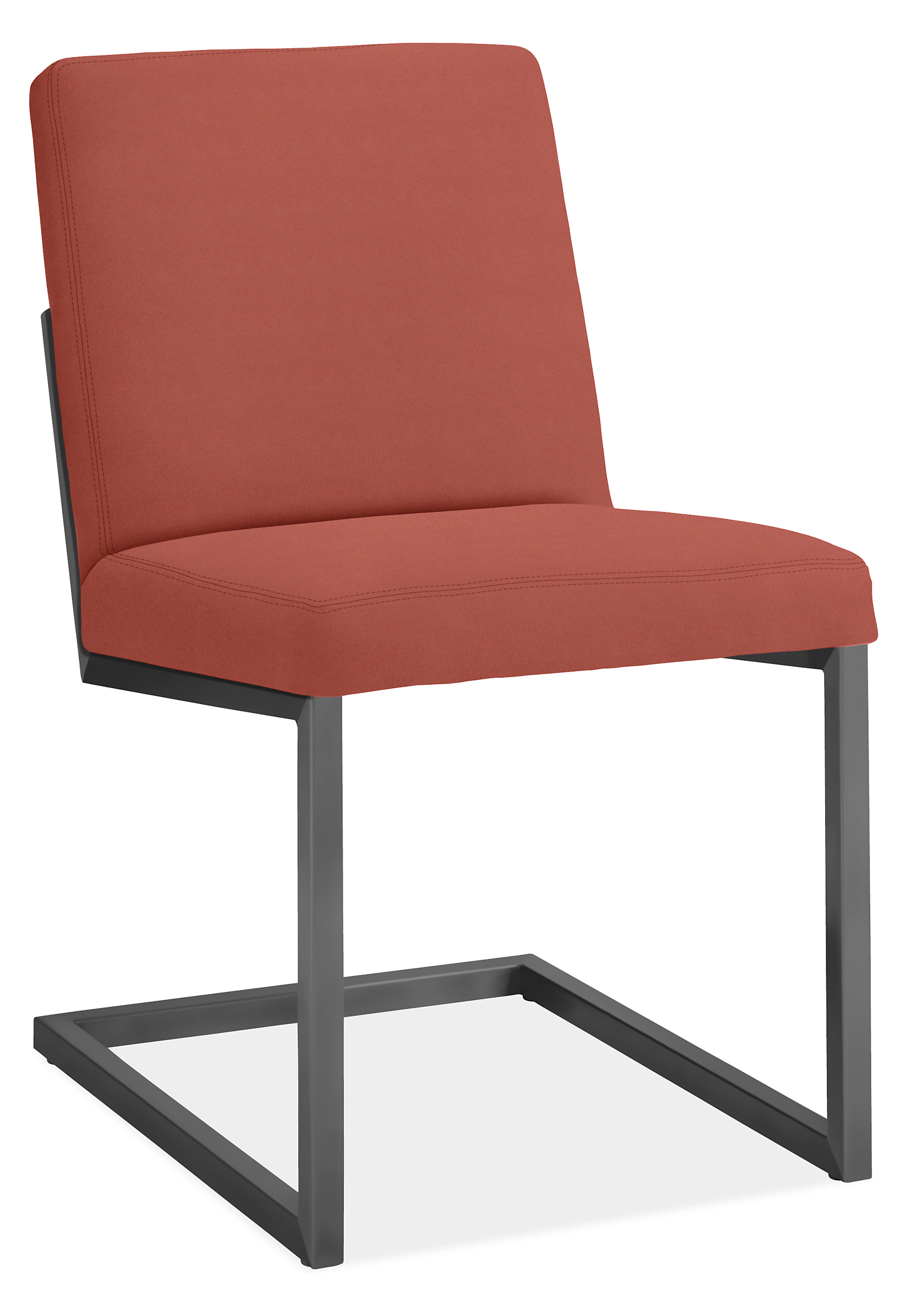 Finn Side Chair in Tristan Coral with Graphite Frame