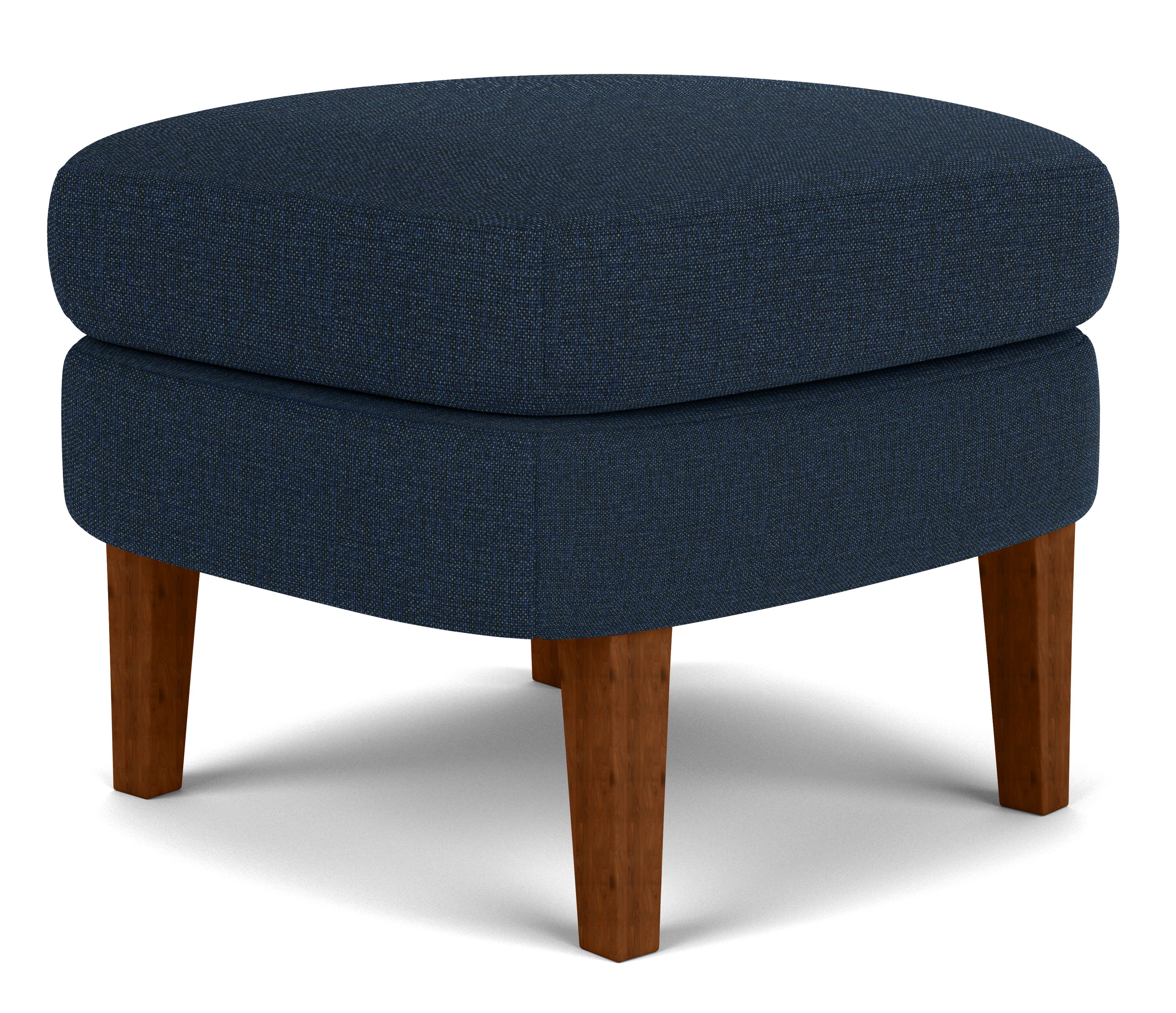 Louise 21w 18d 16h Ottoman in Sumner Navy