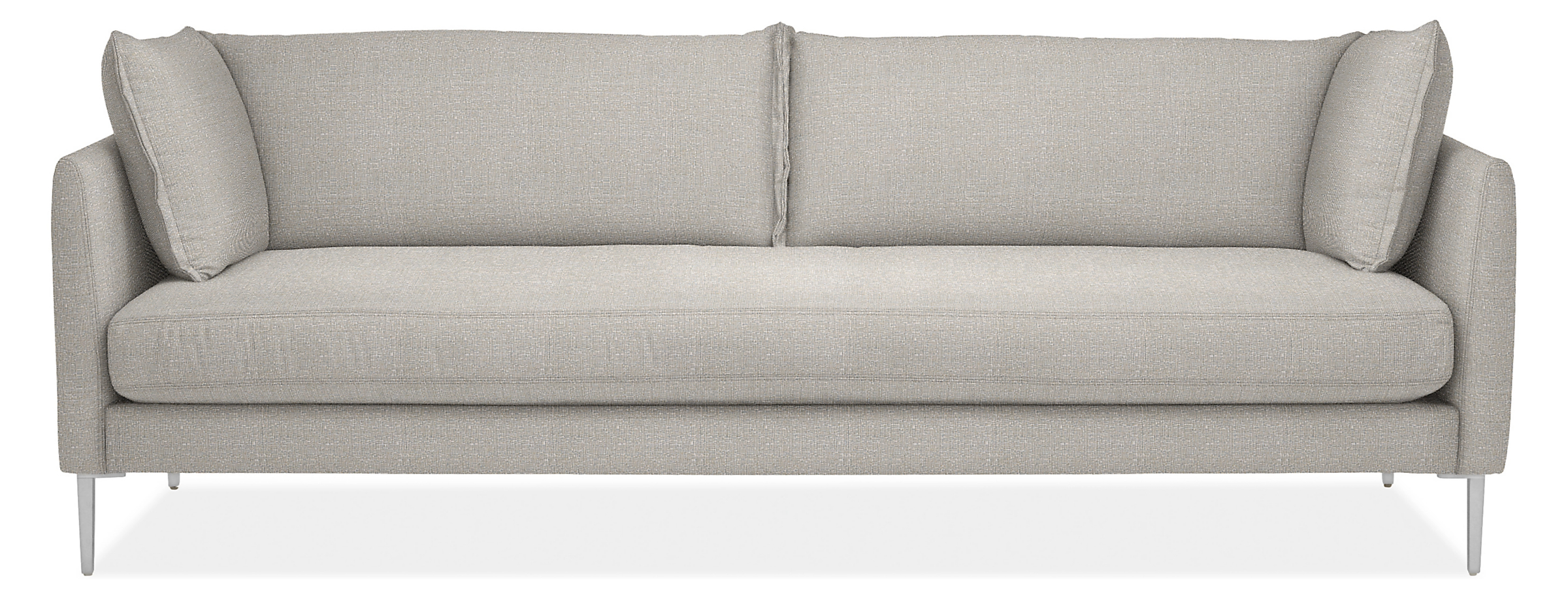 Palm 96" Bench Cushion Sofa in Nevan Grey