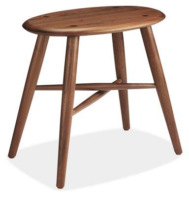 Dell 19w 13d 18h Stool in Walnut by Room & Board