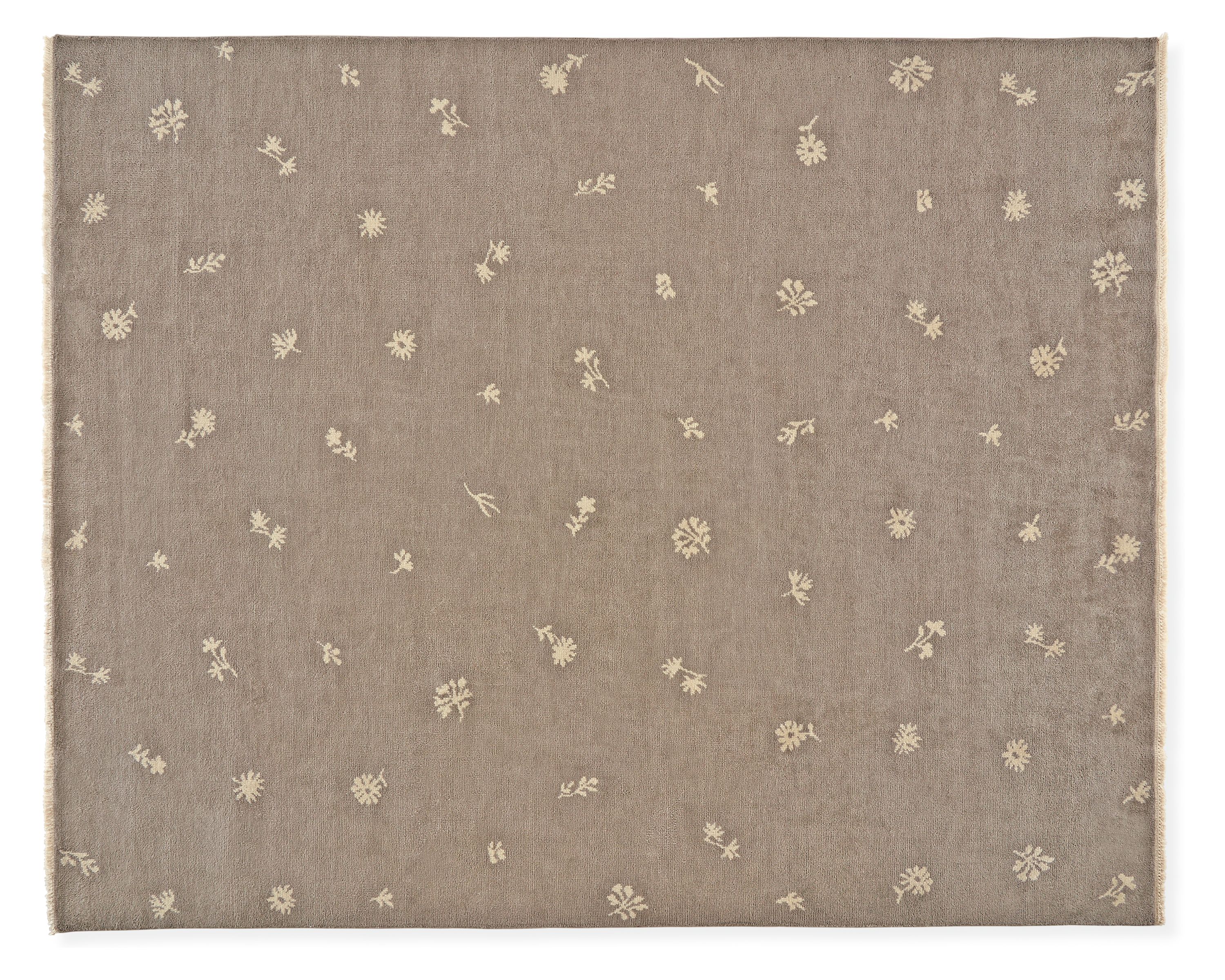 Tansy 8'x10' Rug in Taupe/ivory