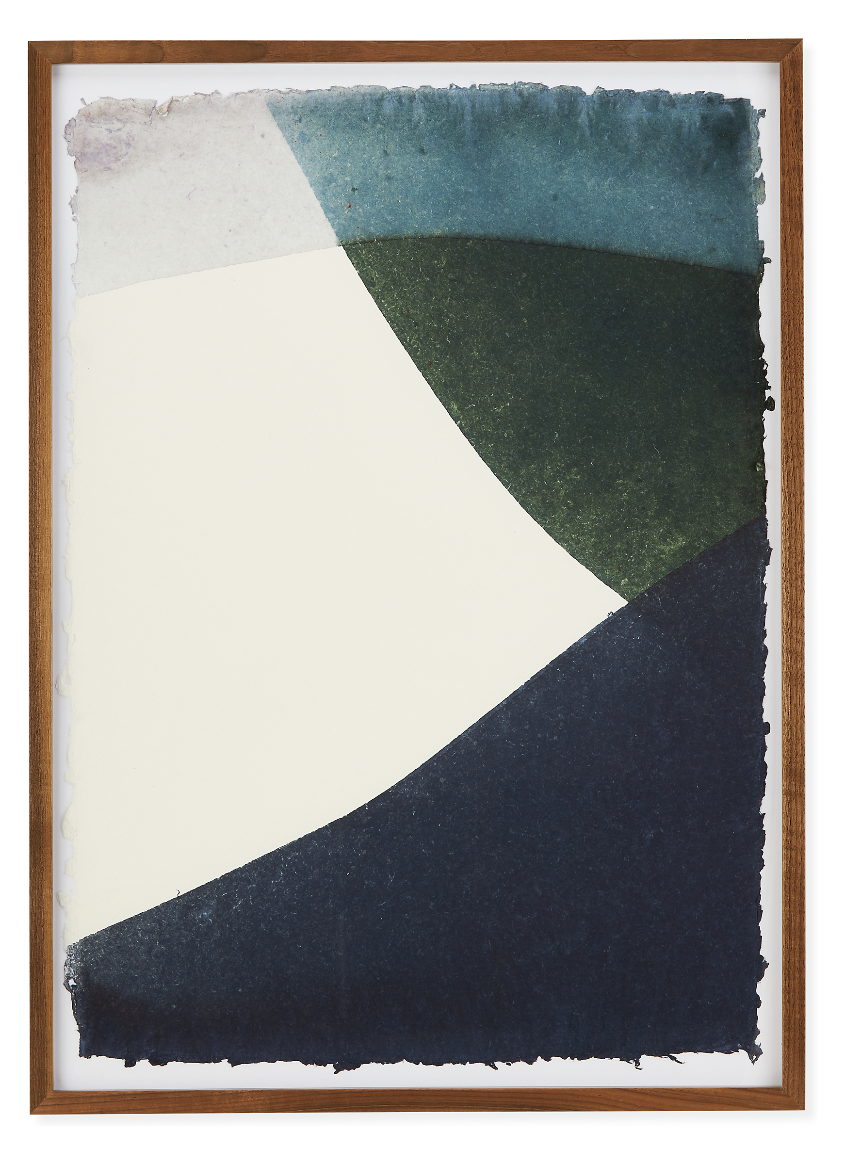 John Robshaw, Dip Dye #6, 2023, Forest, Limited Edition Framed