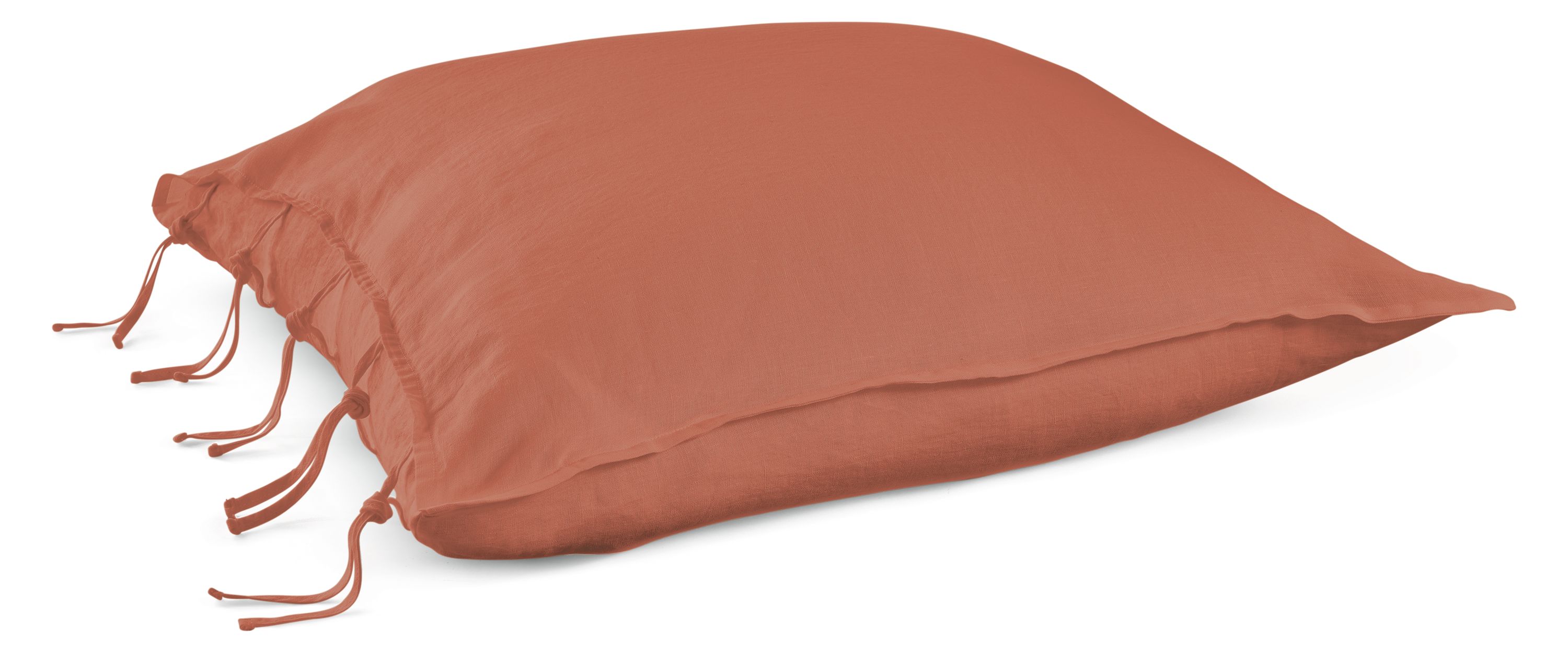 Relaxed Linen Standard Sham in Brick