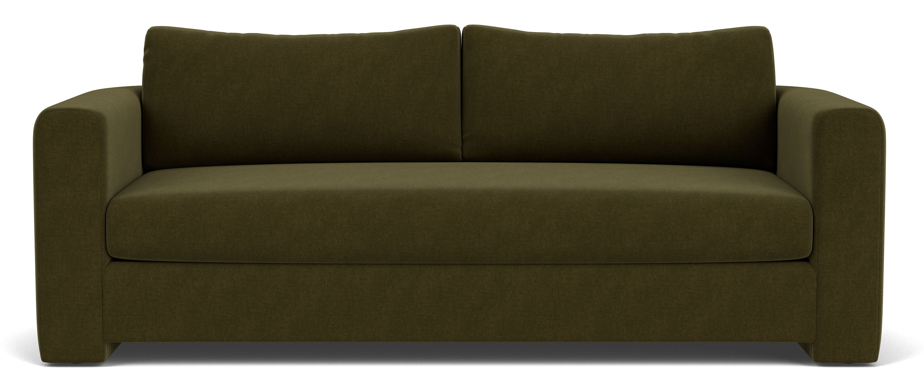 Hannah 86" Bench Cushion Sofa in Vance Olive