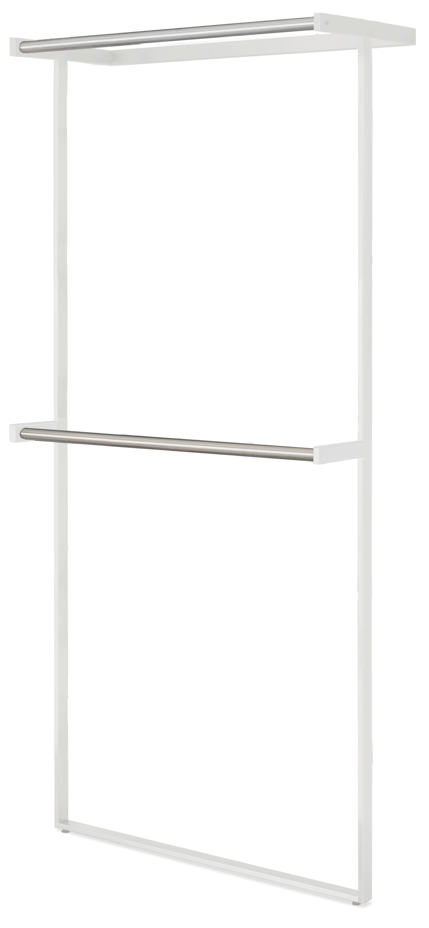 Beam 36w 12d 78h Top & Bottom Clothing Bar Unit