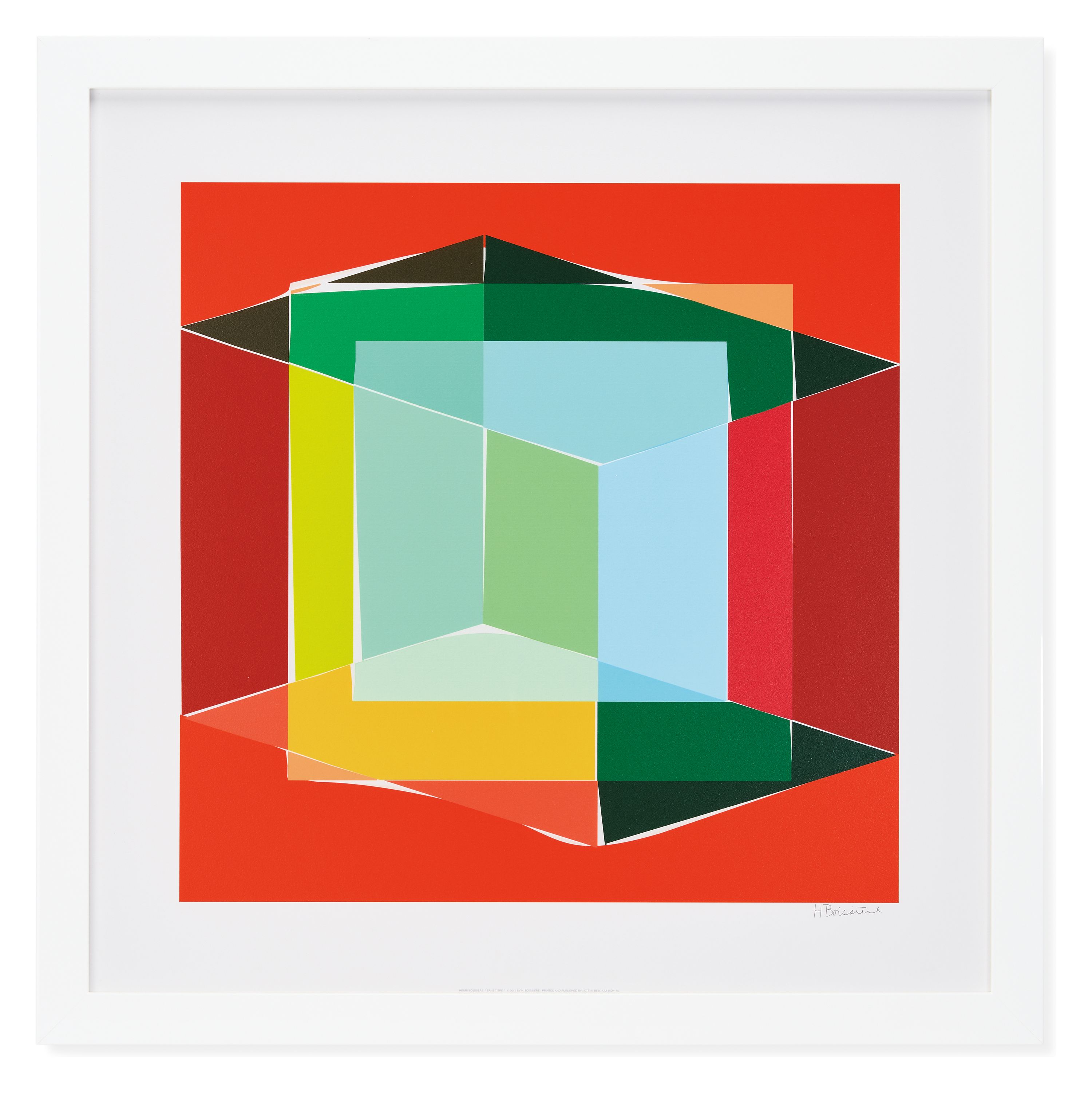 Silkscreen Boissiere Cubix 150, Glossy White