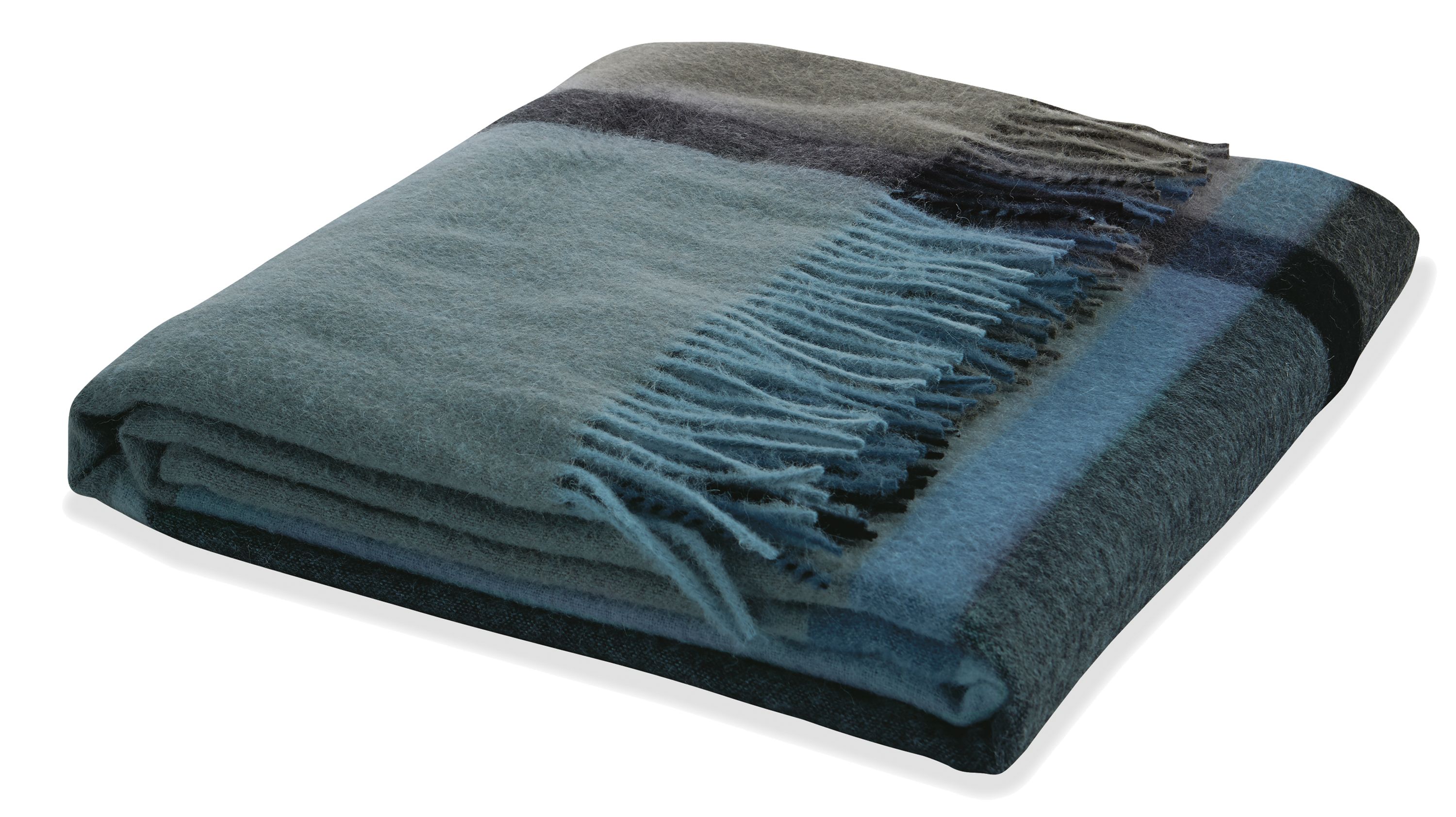 Horizon Plaid Alpaca-blend Throw