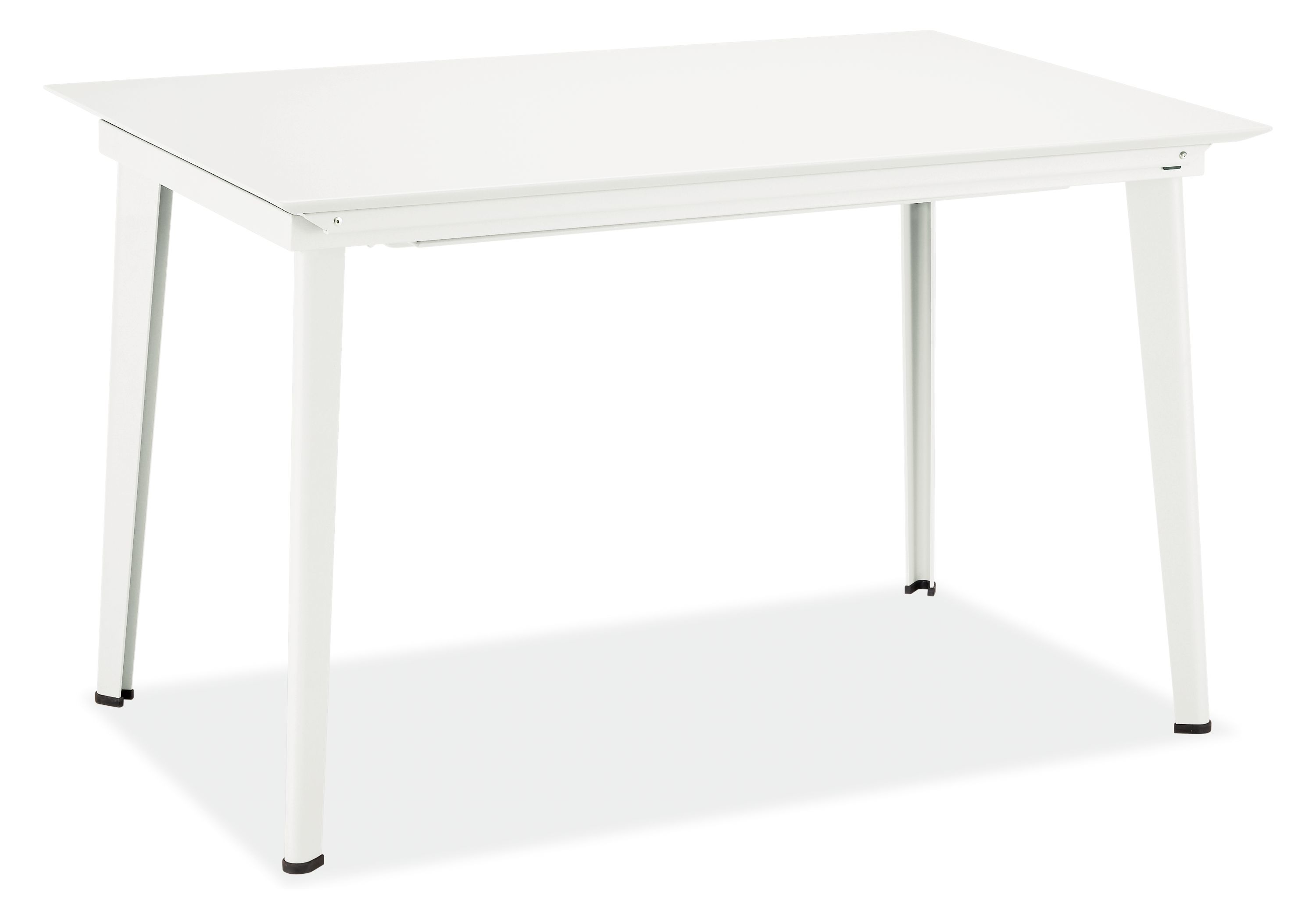 Bauer 47w 31d 29h Extension Table with One 20" Leaf in Bright White