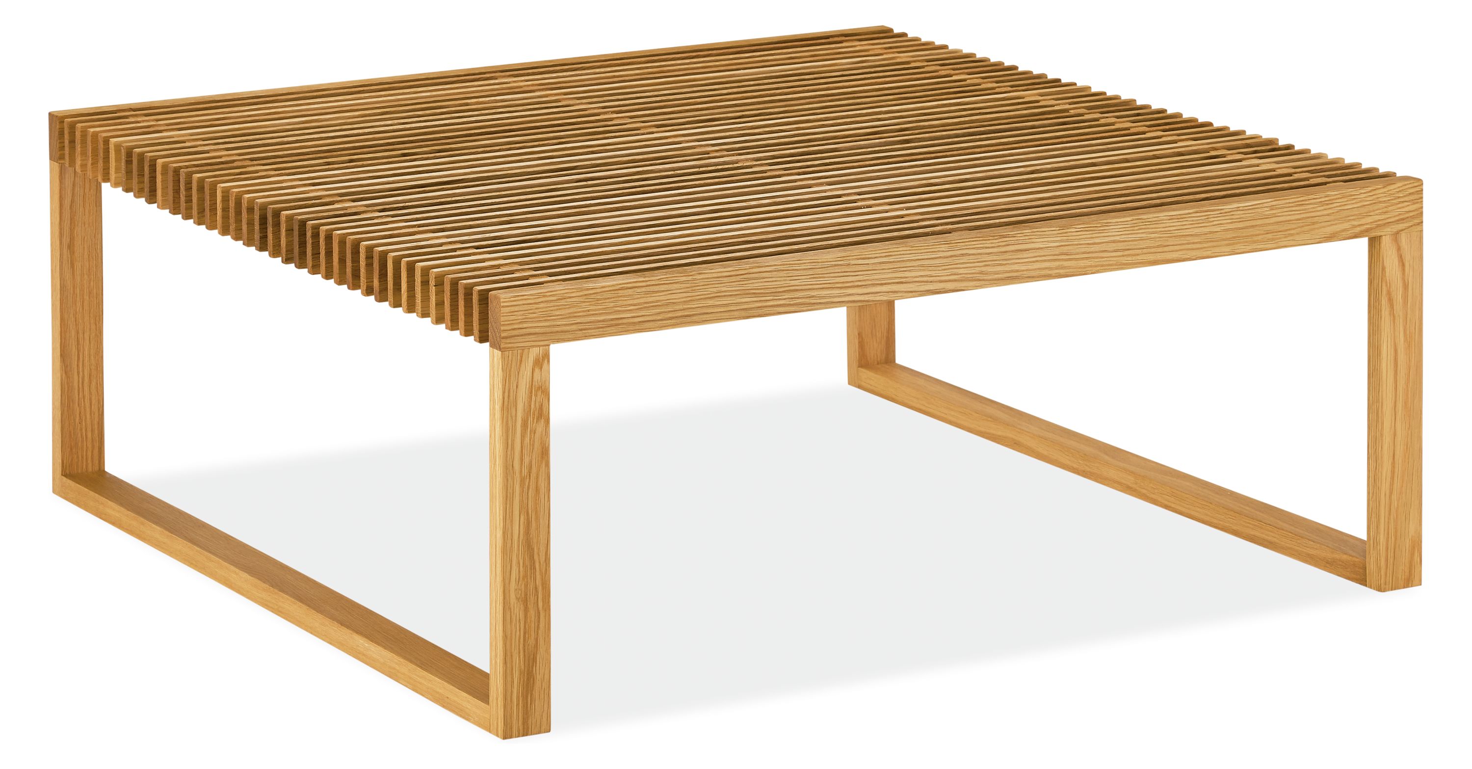 Ewing 40w 40d 16h Coffee Table in White Oak