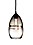 Banded Cone Pendant
