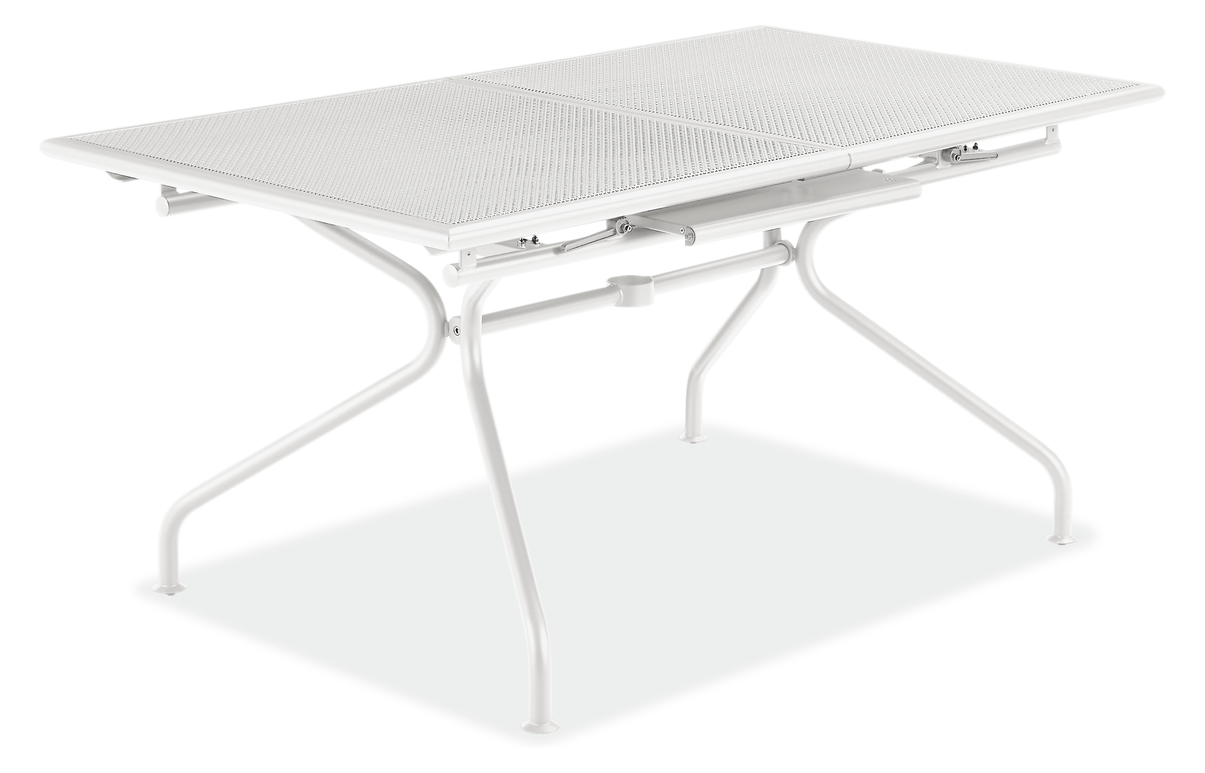 Kona 90w 40d 30h Extension Table with One 28" Leaf in White