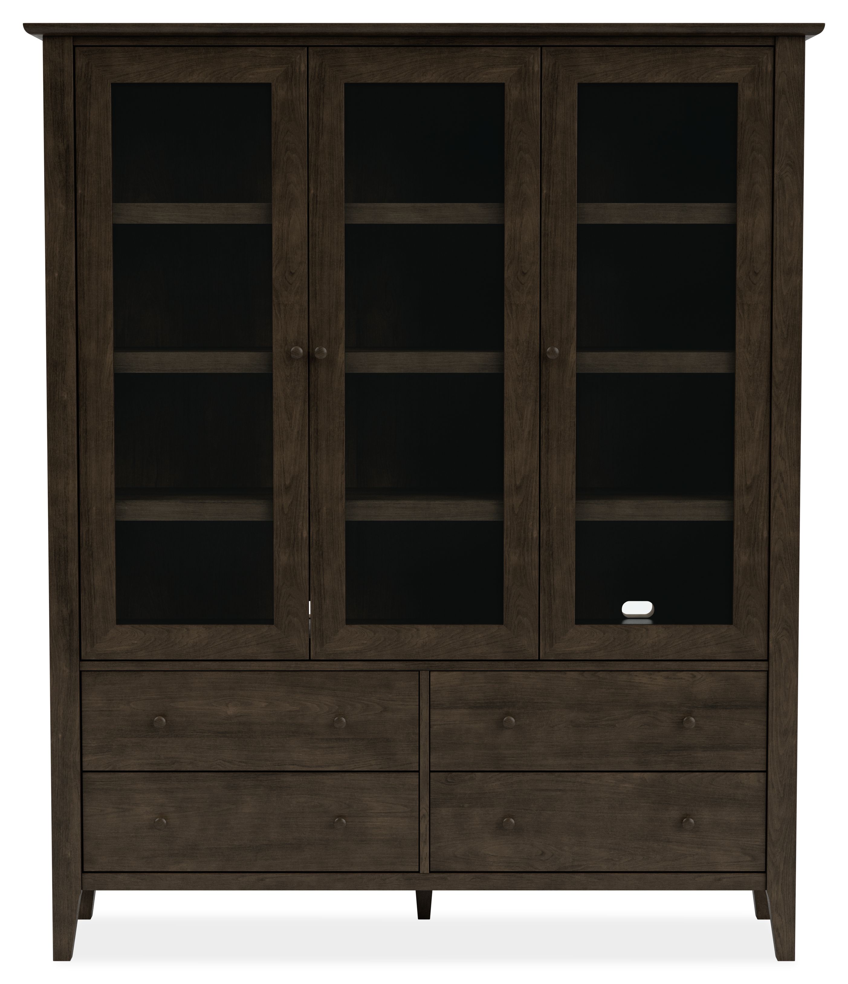 Danbury 67w 18d 80h Storage Cabinet with Glass Door