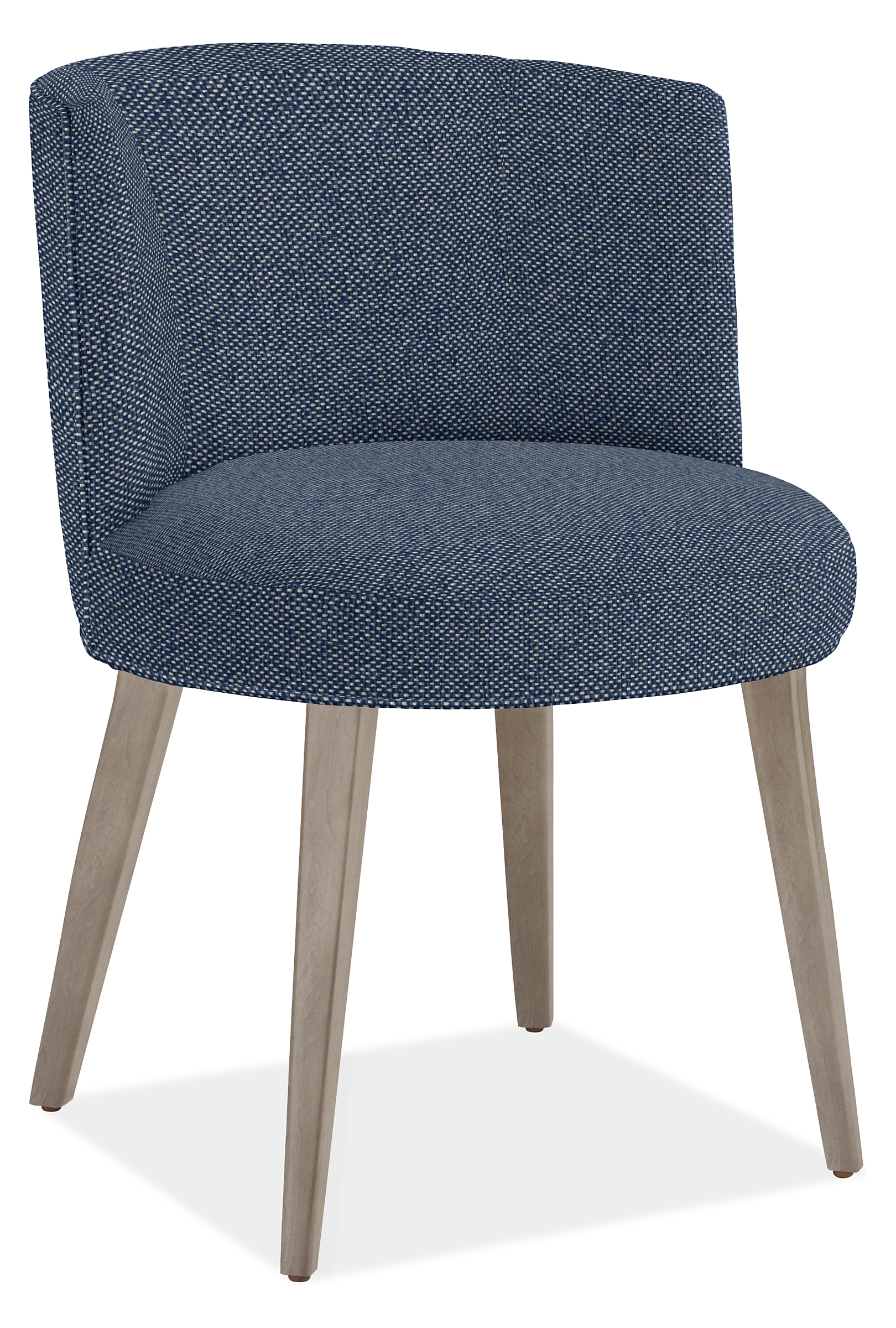 June Side Chair in Arin Navy with Shell Legs