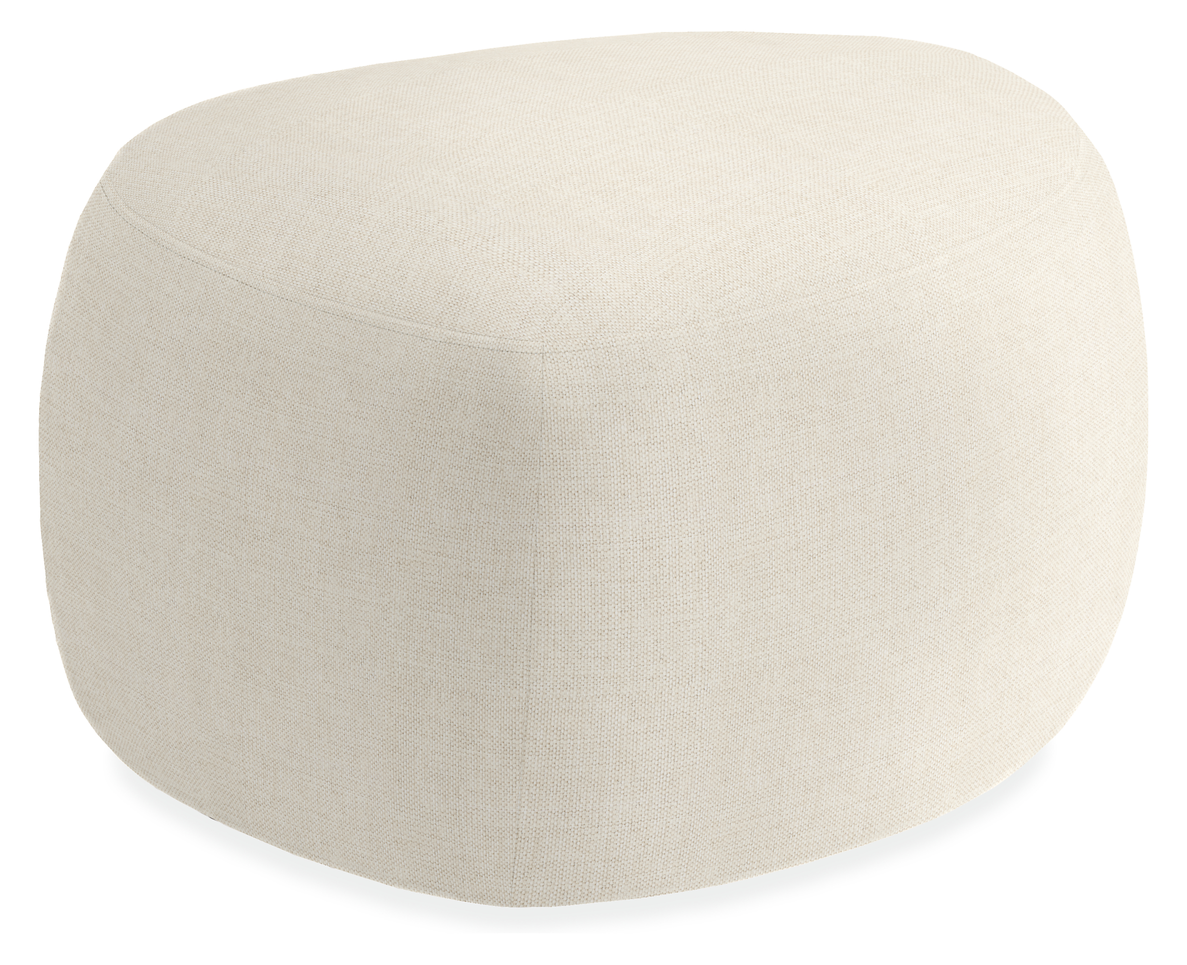 Asher 25w 20d 15h Ottoman in Sumner Ivory