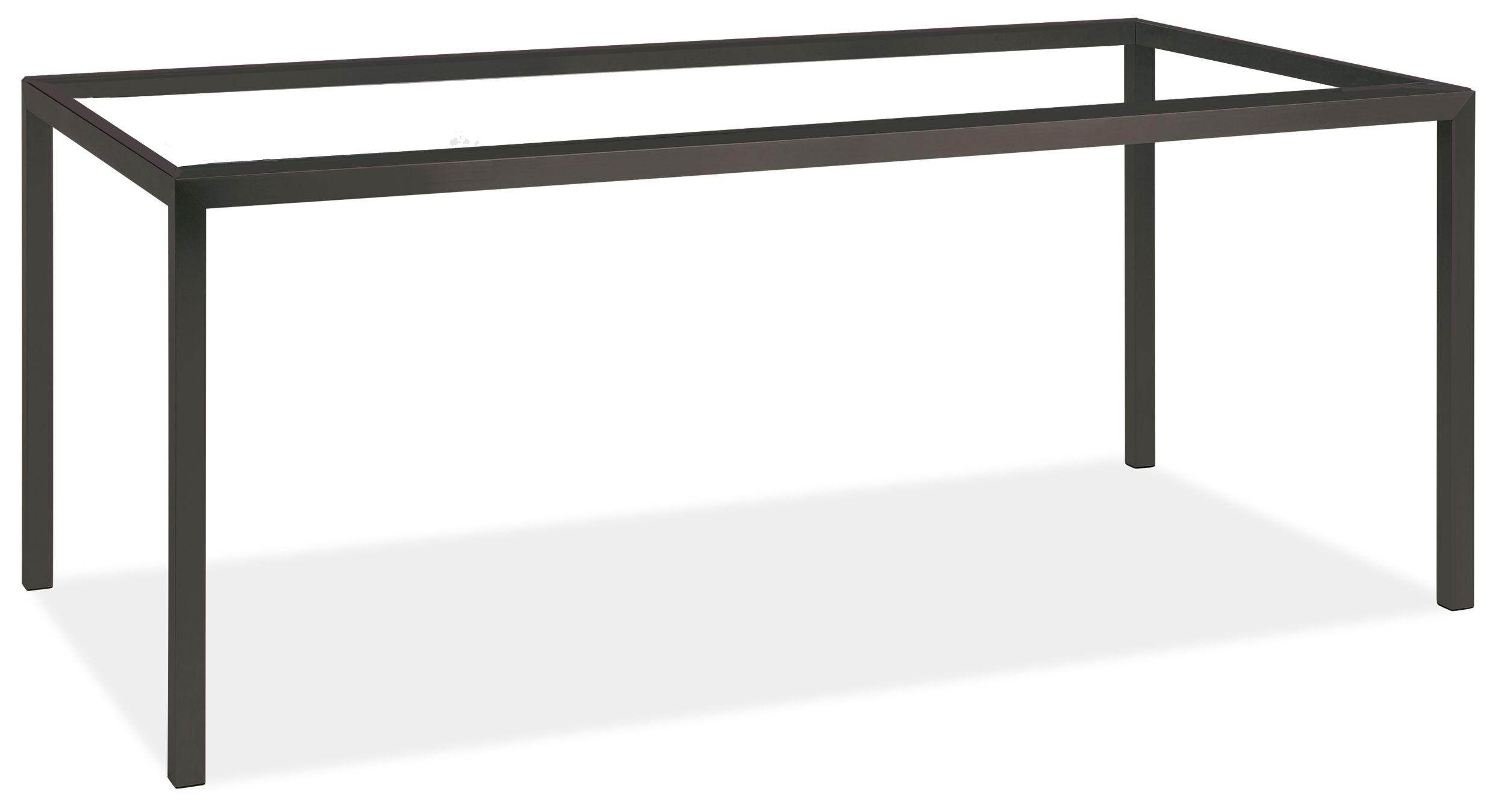 Parsons Base for 70w 20d 29h Outdoor Table in Graphite with 1.5" Leg