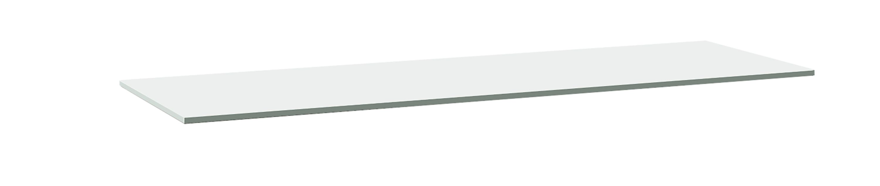 48w 18d White Tempered Glass Top