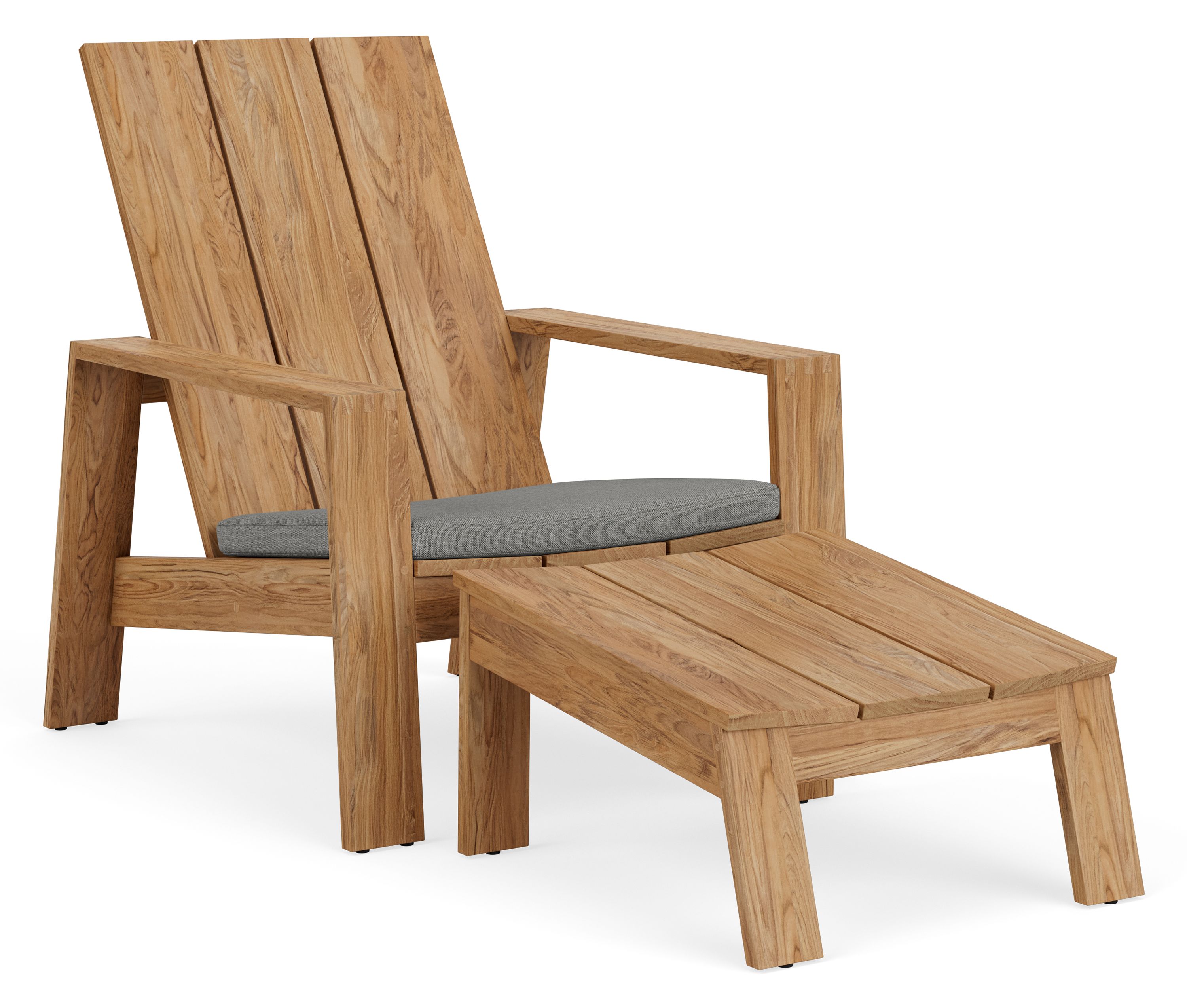 Timor Lounge Chair & Ottoman with Cushion