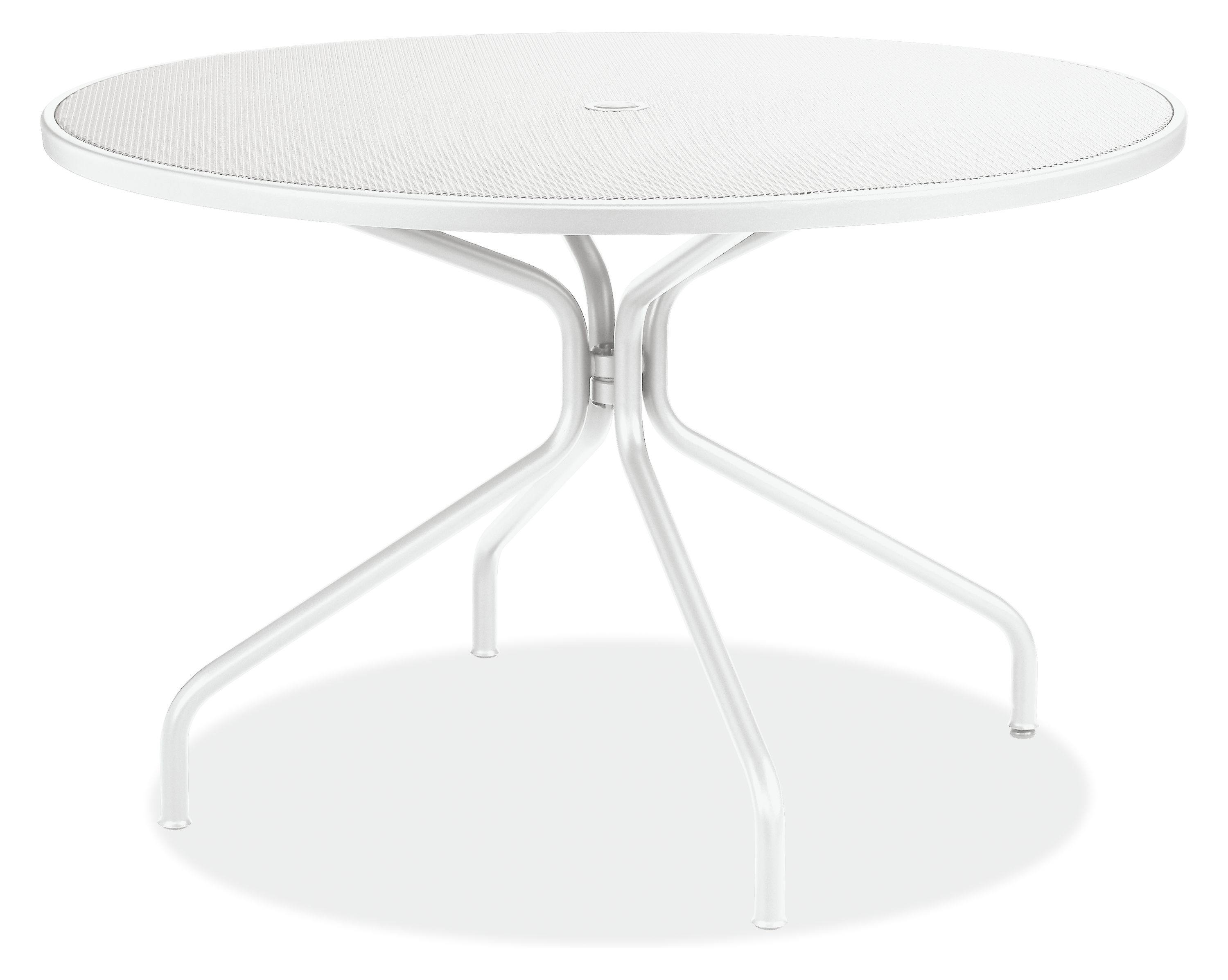 Kona Round Tables Modern Outdoor, Patio Table White Round