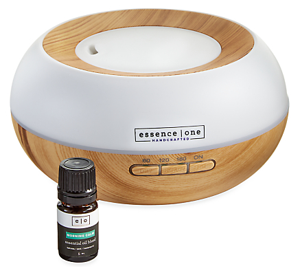 Essence One - Round Diffuser with 5ml Morning Calm Essential Oil