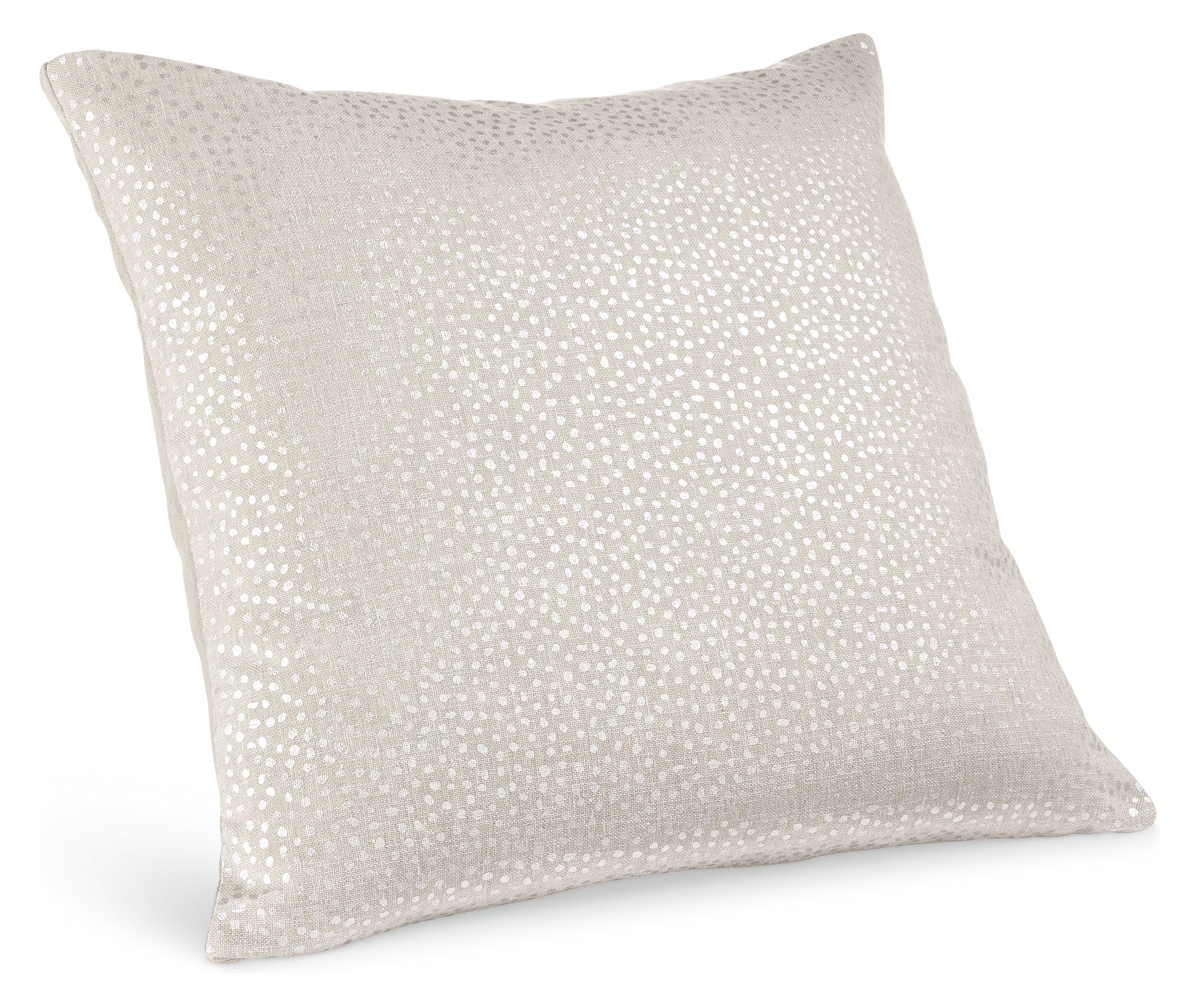 Jiji 20w 20h Throw Pillow in Silver