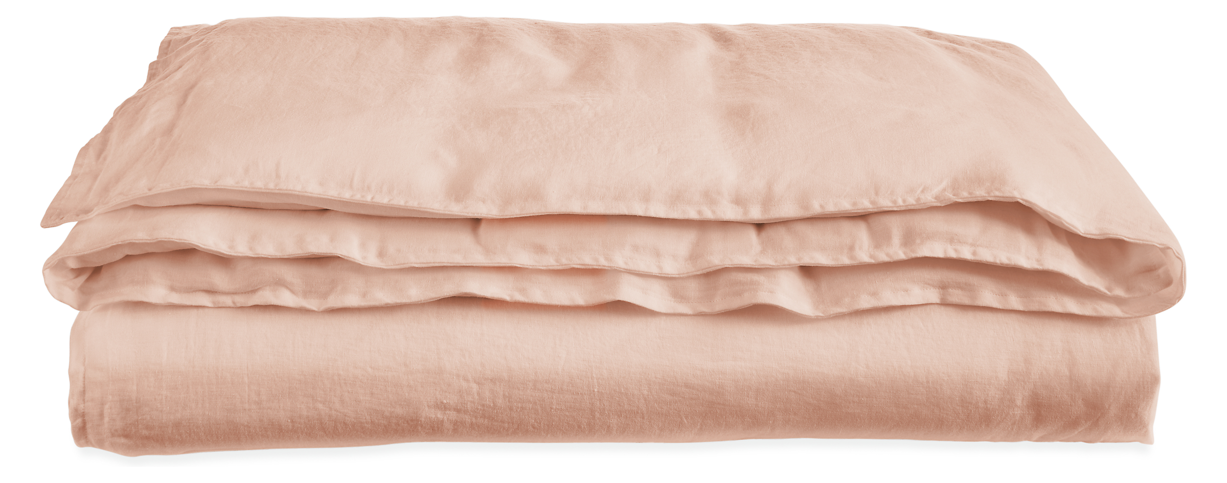 Relaxed Linen King Duvet Cover in Rose