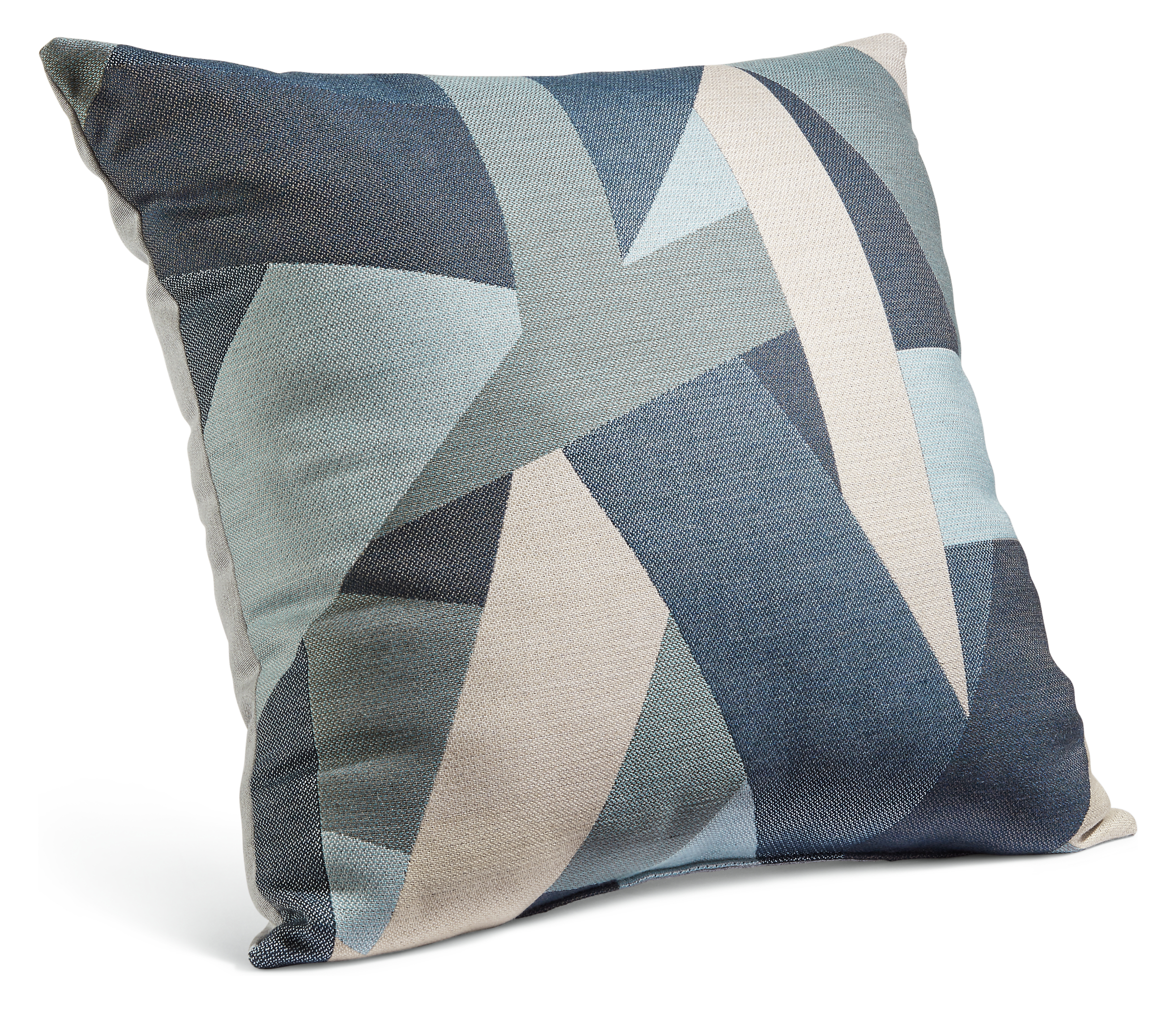 Refract 20w 20h Outdoor Pillow in Wye Blue/Cement