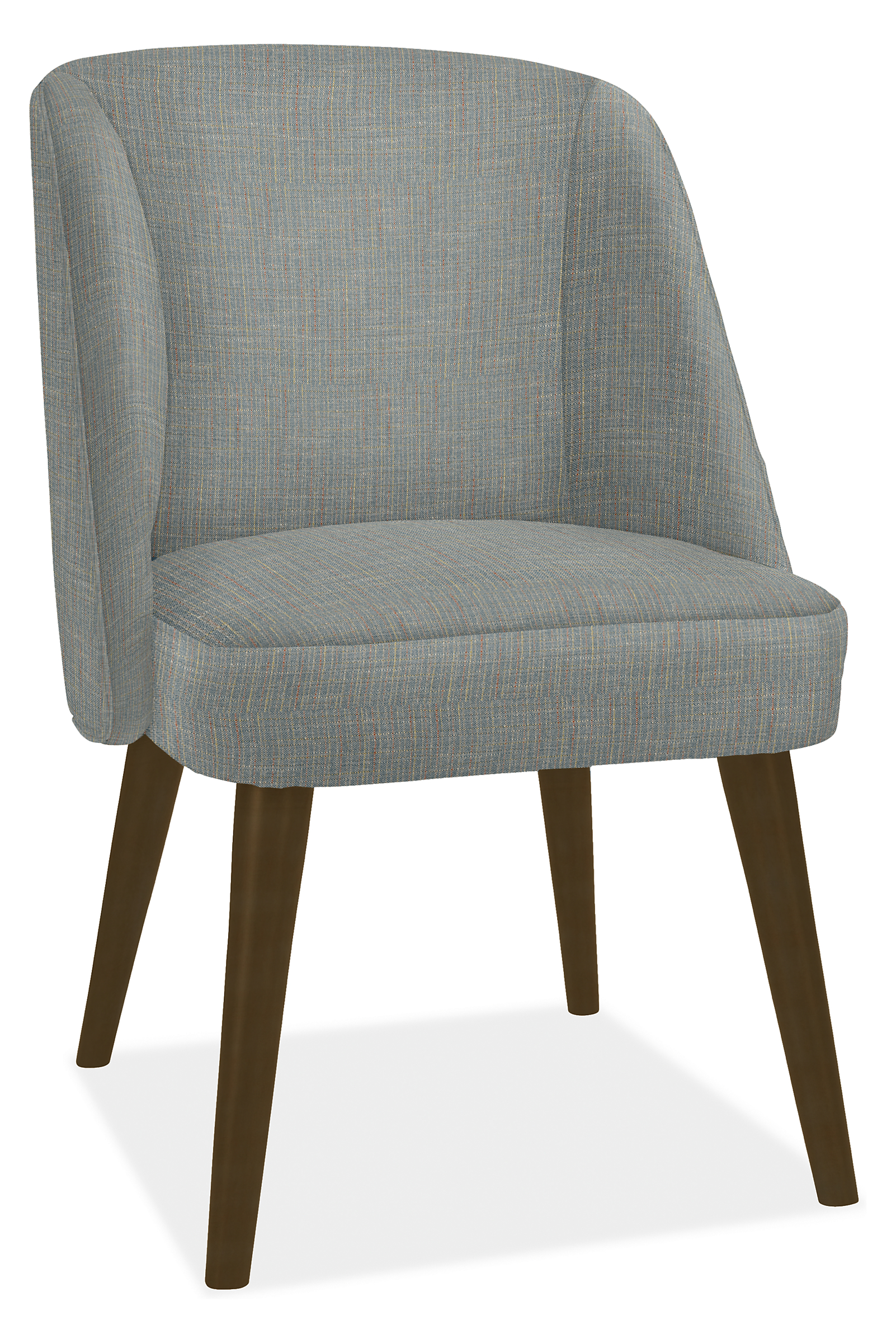 Cora Side Chair in Harrow Slate with Charcoal Legs
