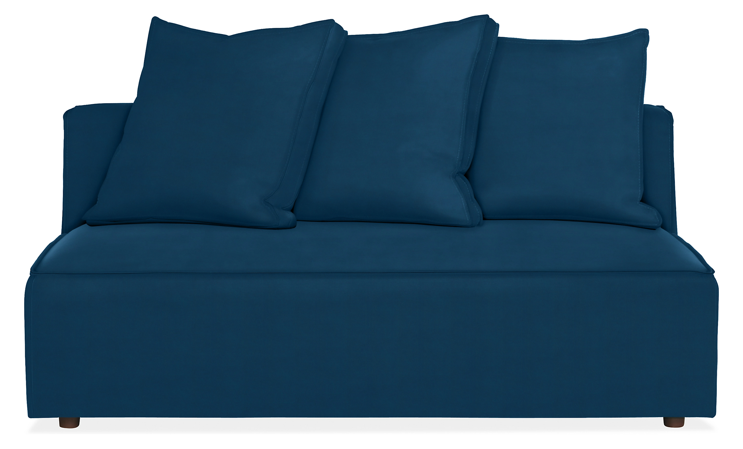 Oasis 60" Armless Sofa in Tristan Ink
