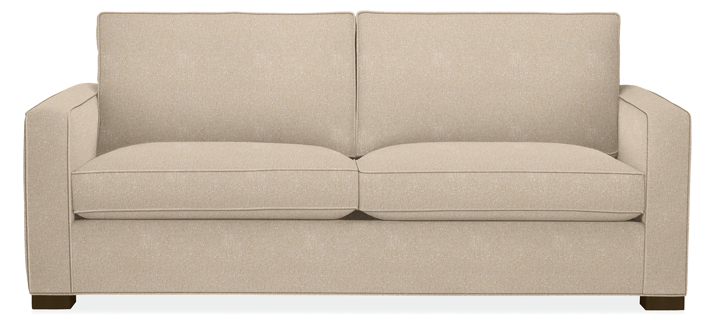 Morrison 86" Sofa in Dornick Ivory with Charcoal Legs