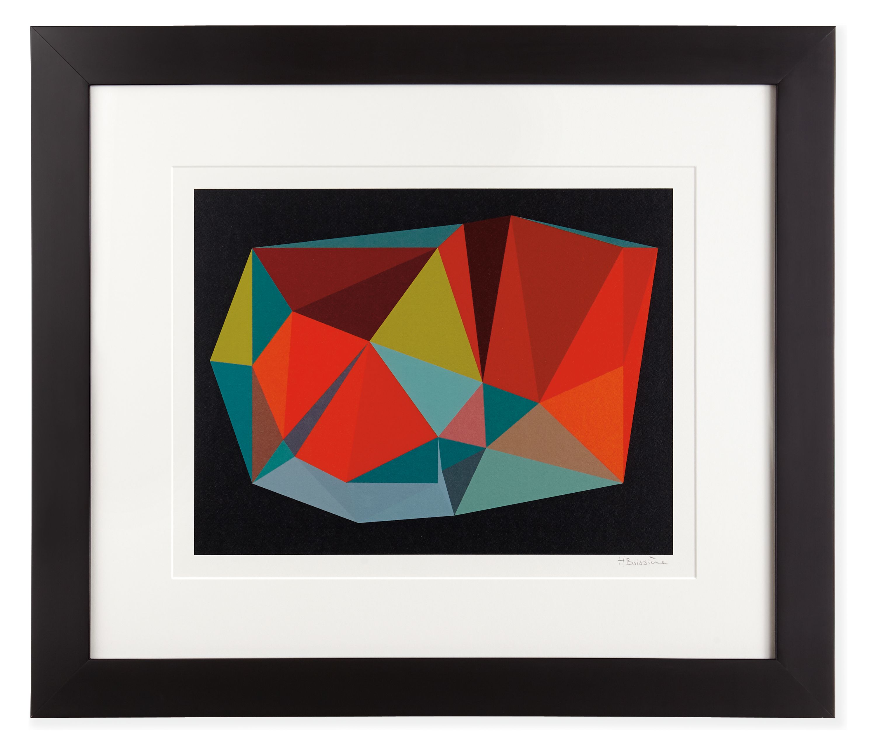 Silkscreen Boissiere Triangulations No.6