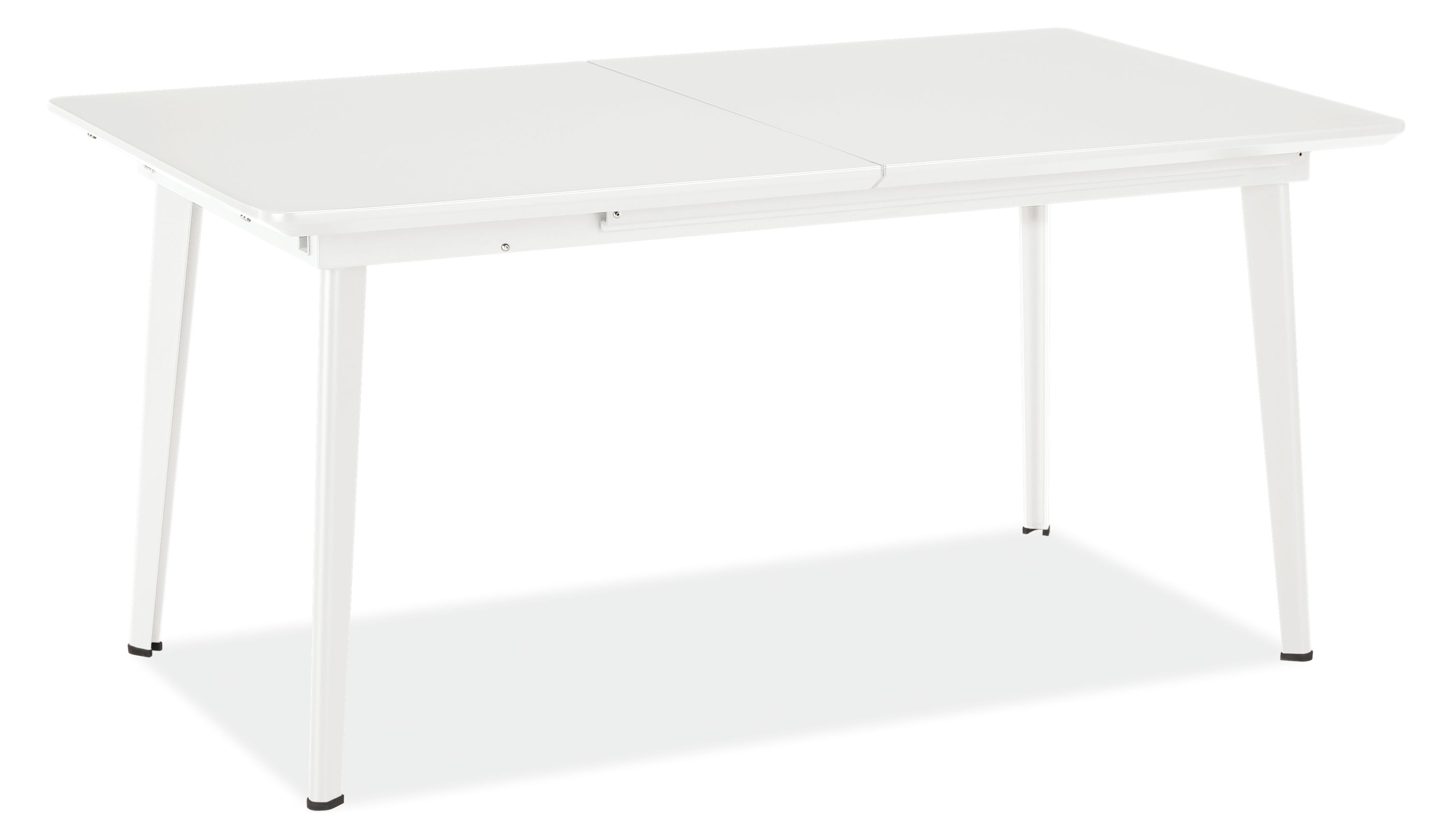 Vista 63w 36d 30h Extension Table with One 44" Leaf in Bright White