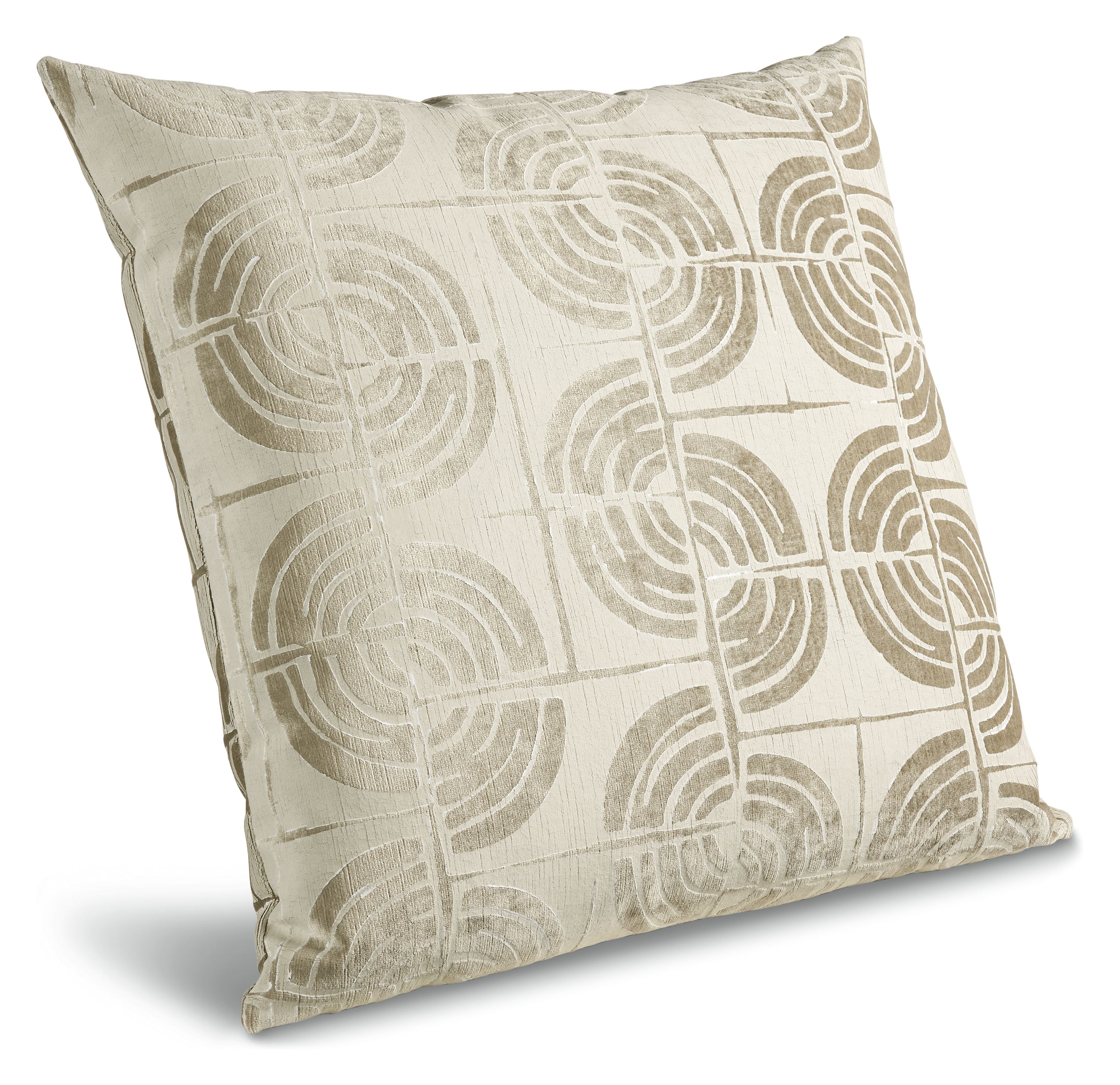 Arches 22w 22h Throw Pillow Cover in Snow