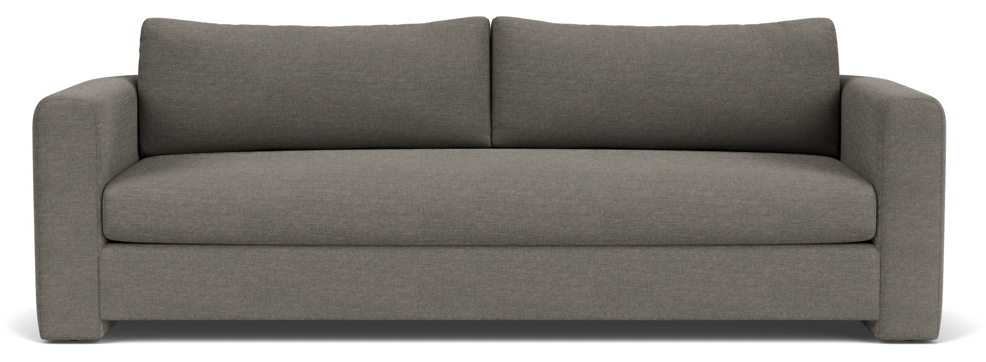 Hannah 96" Bench Cushion Sofa in Yana Charcoal
