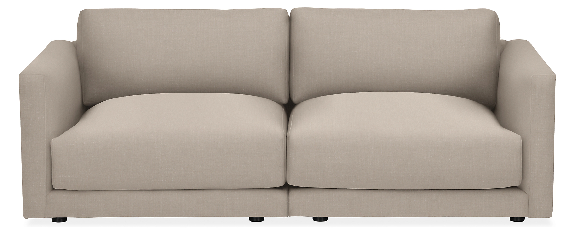 Clemens 74" Two-Piece Modular Sofa in Hines Oatmeal