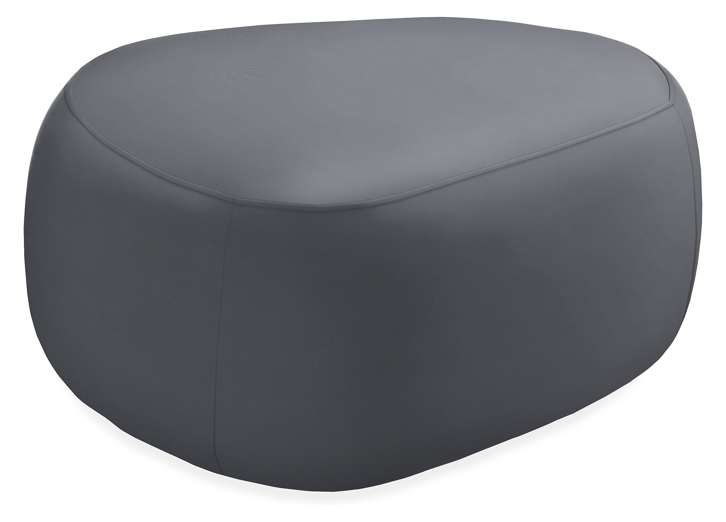 Stratford 32w 25d 15h Ottoman in Tristan Charcoal