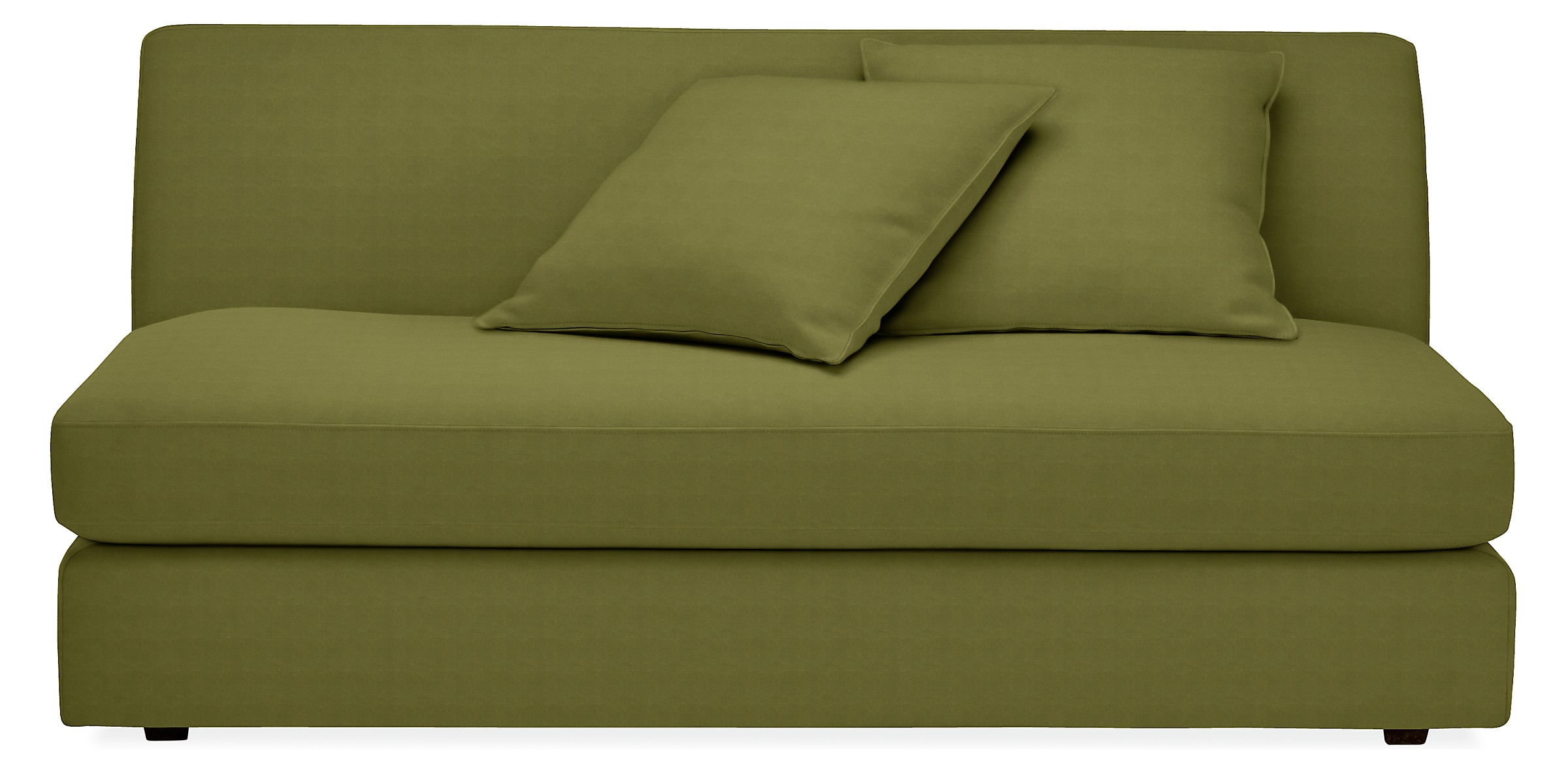Astaire 64" Armless Loveseat in Banks Moss