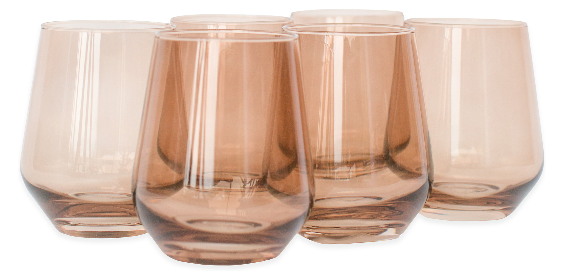 Estelle Stemless Wine Glass Set of Six